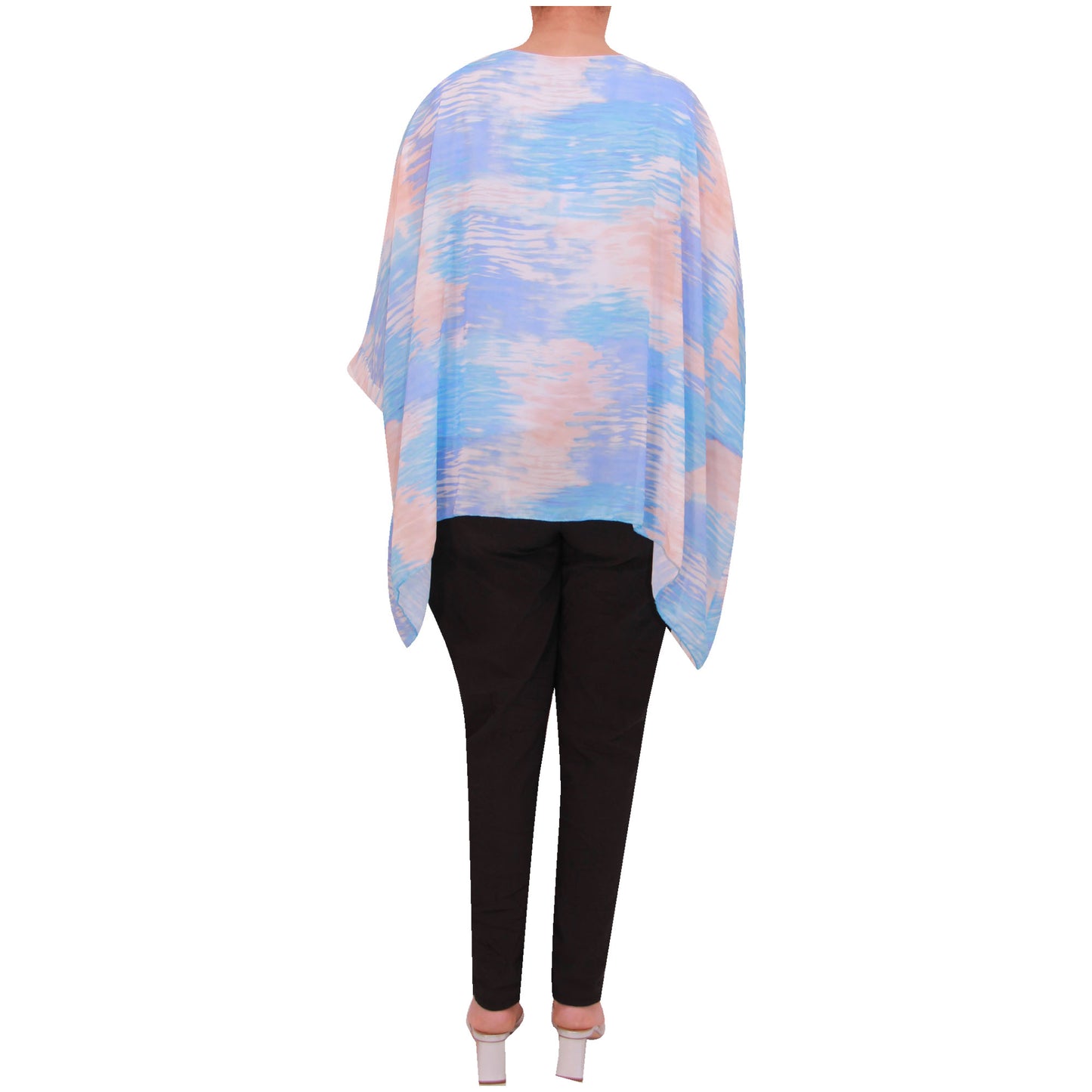 Top femme chemisier en mousseline de soie Tie Dye