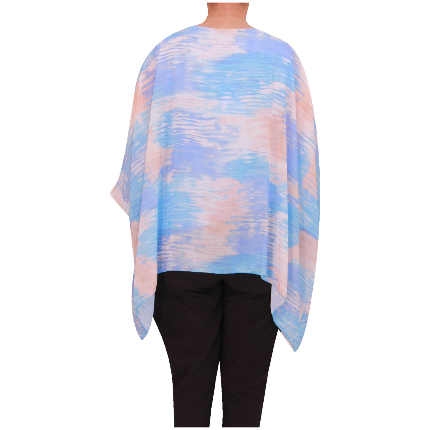 Top femme chemisier en mousseline de soie Tie Dye