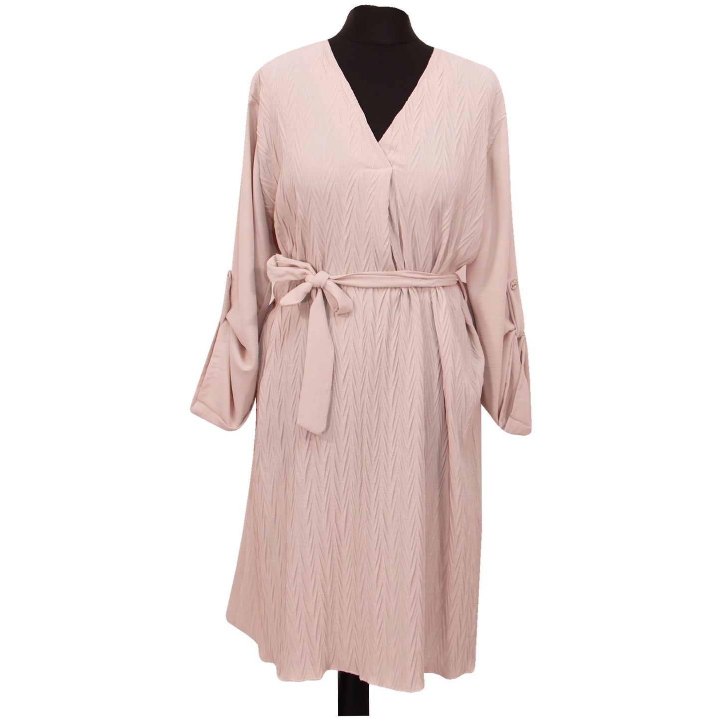 ROBE SWING NŒUD À NOUER POUR FEMME MI-LONGUEUR