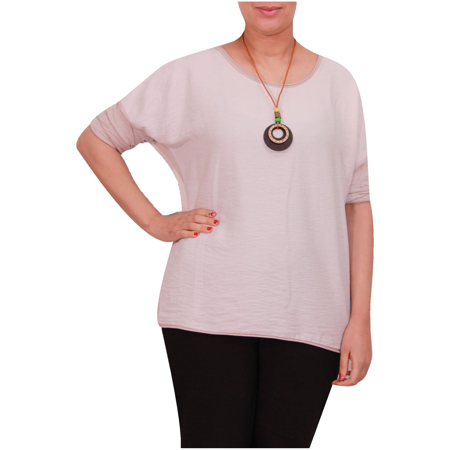 Chemise Crop Top Unie pour Femme, Fabriquée en Italie, avec un Tissu de Qualité Supérieure