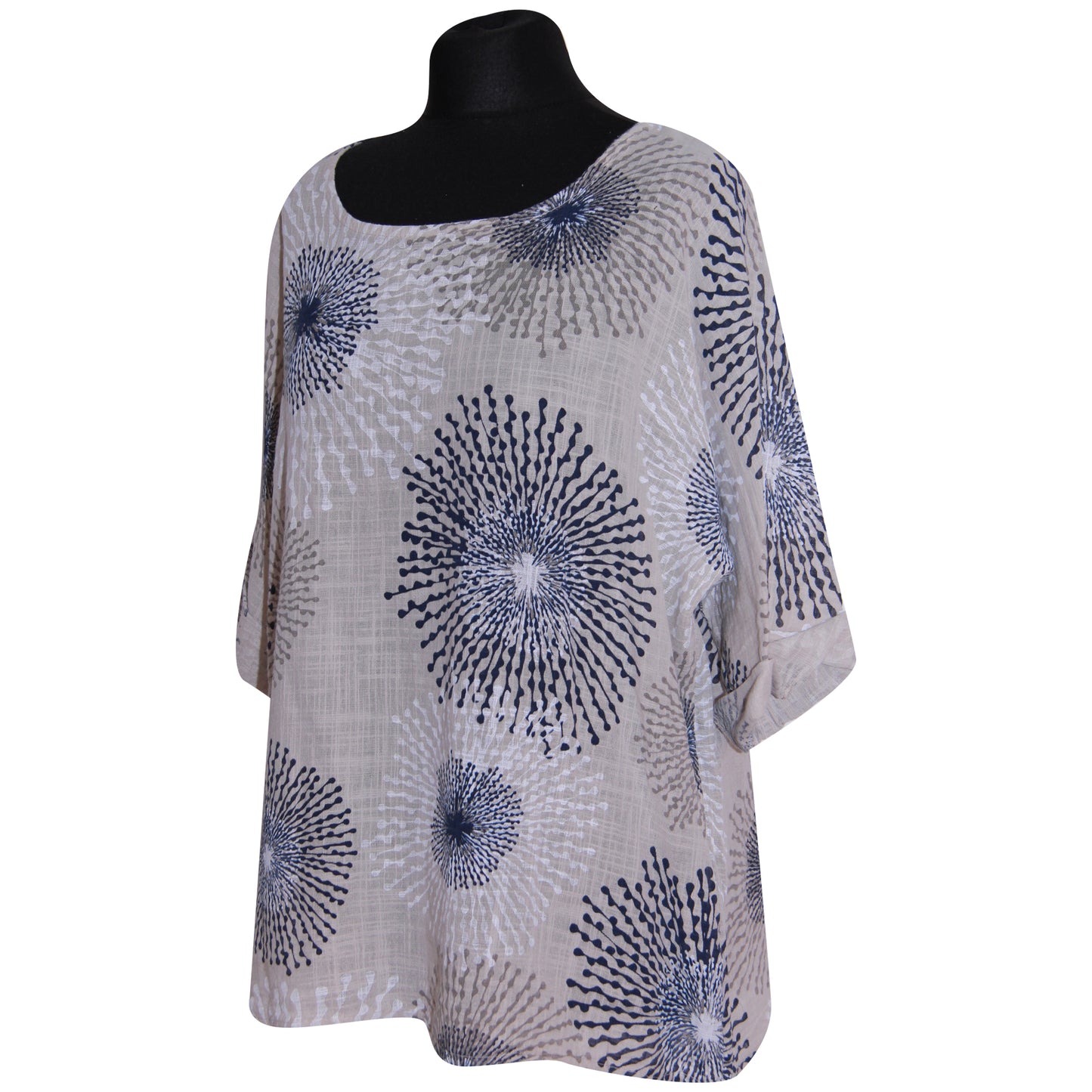 Gecropt topje met Italiaanse spetterprint - Trendy en opvallend