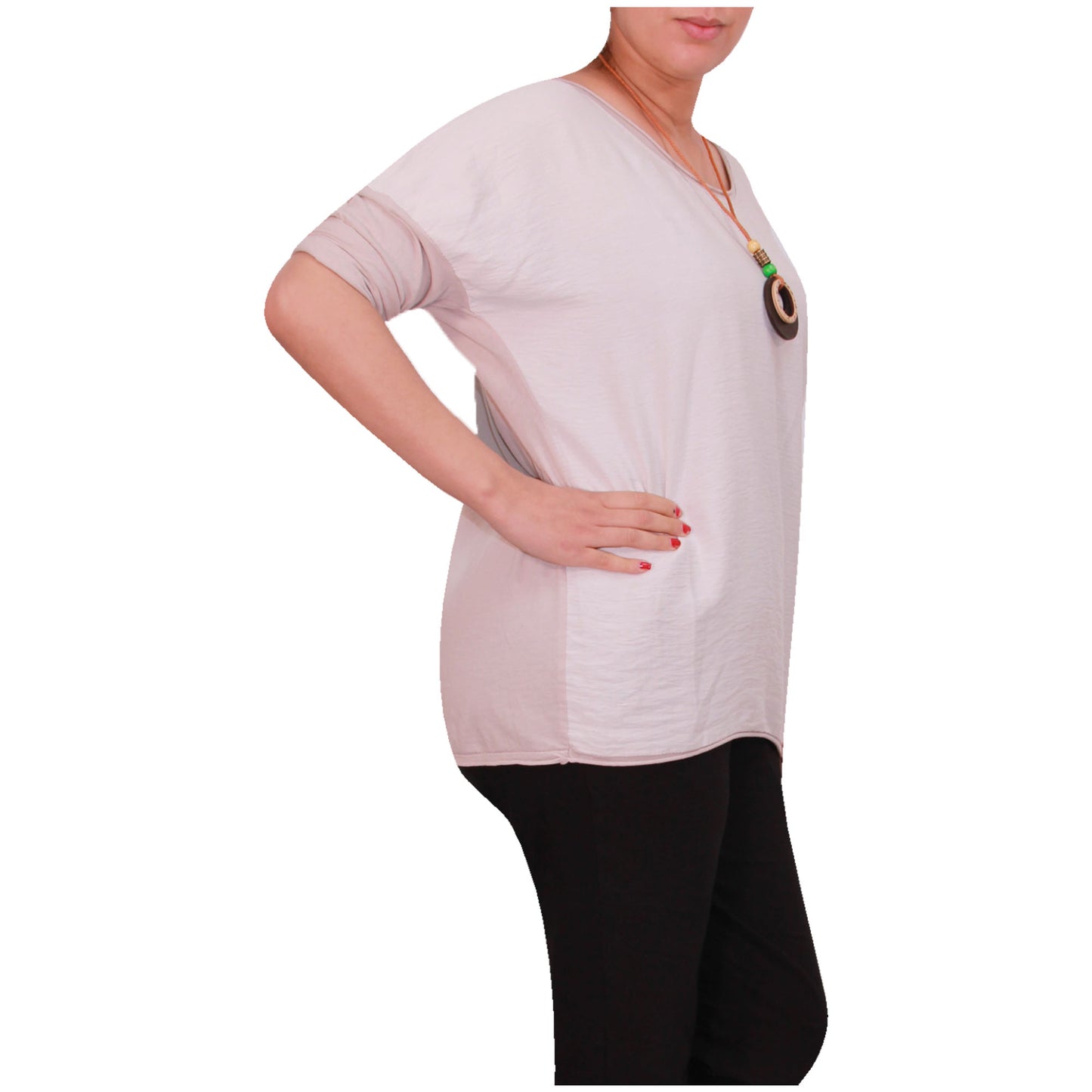 Chemise Crop Top Unie pour Femme, Fabriquée en Italie, avec un Tissu de Qualité Supérieure
