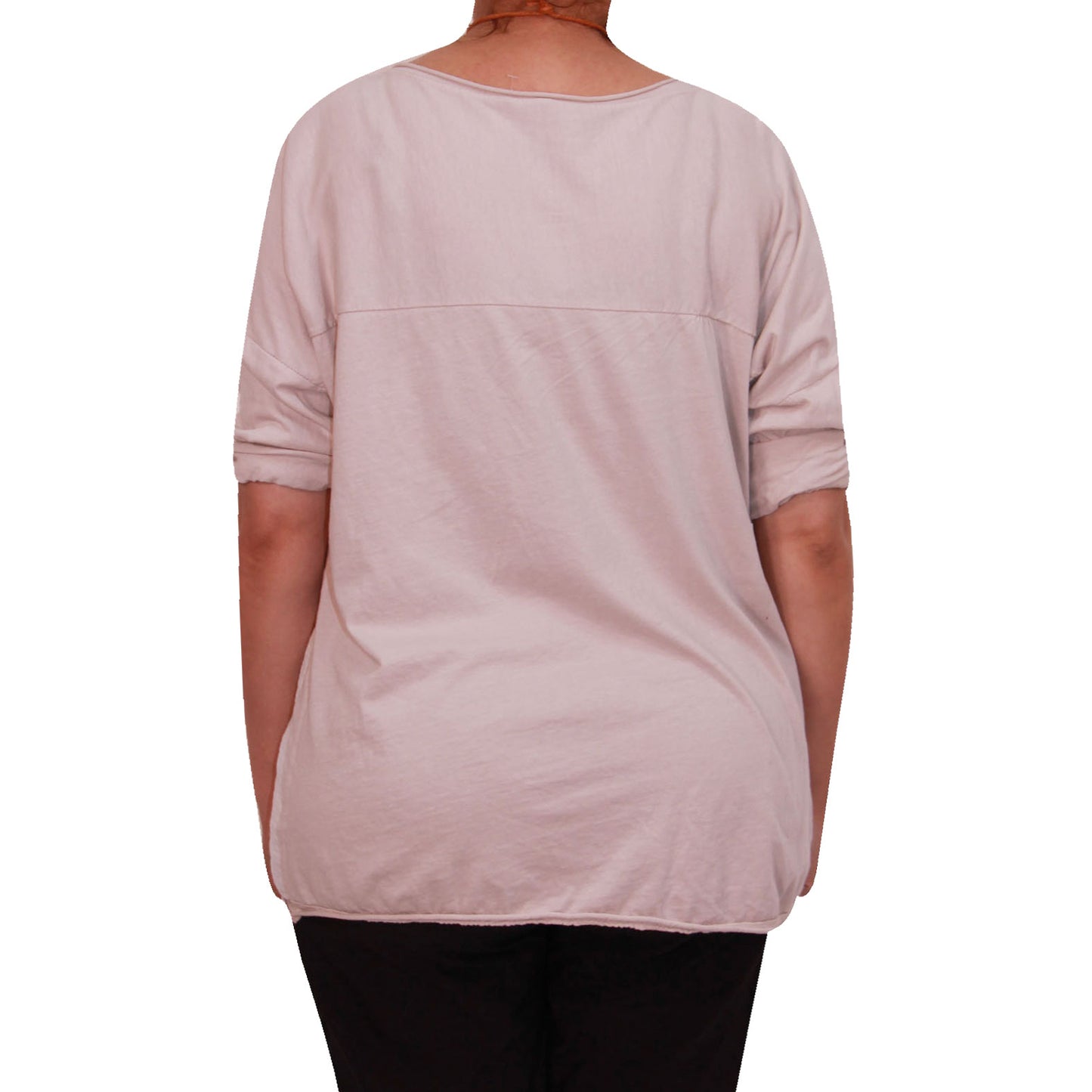 Chemise Crop Top Unie pour Femme, Fabriquée en Italie, avec un Tissu de Qualité Supérieure