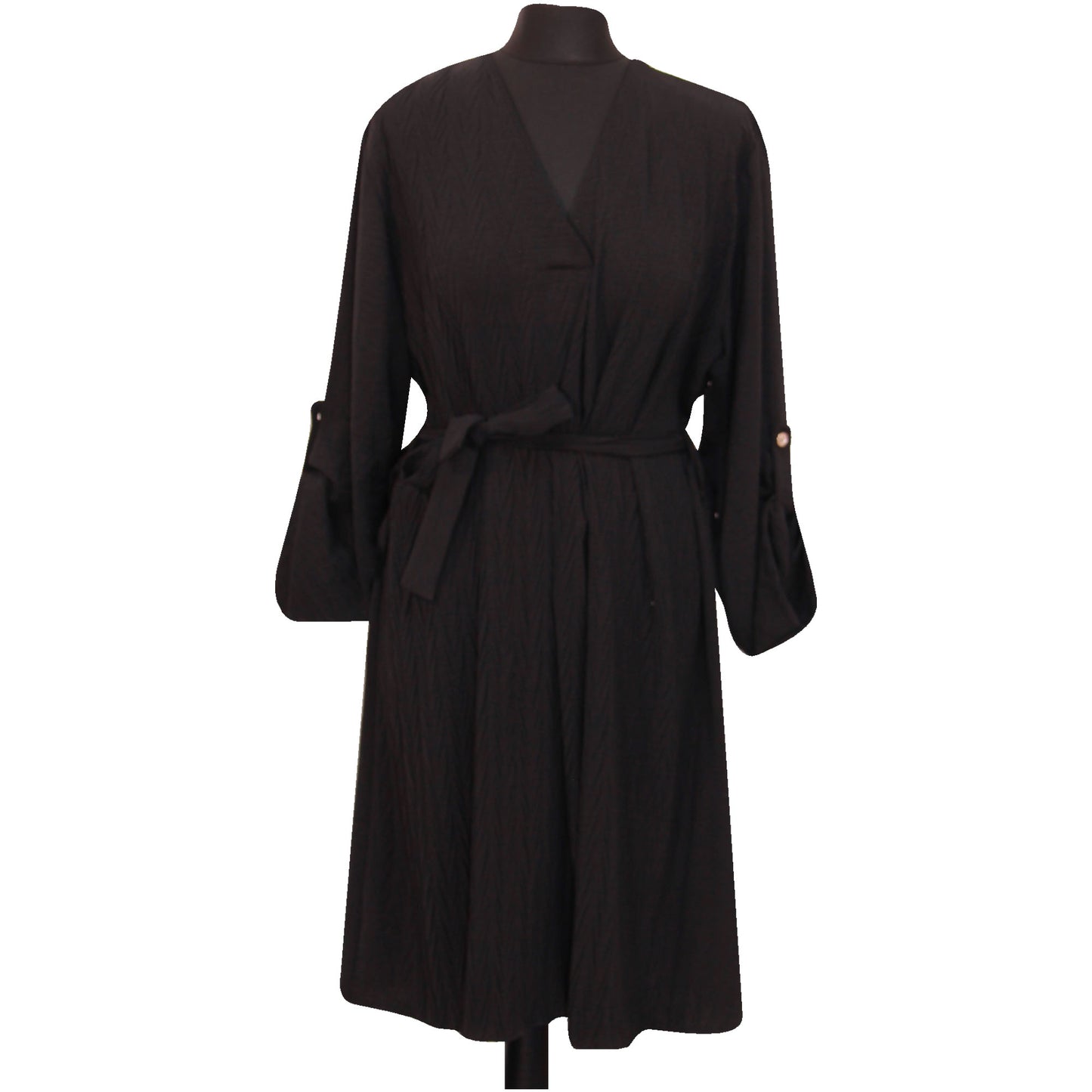 ROBE SWING NŒUD À NOUER POUR FEMME MI-LONGUEUR