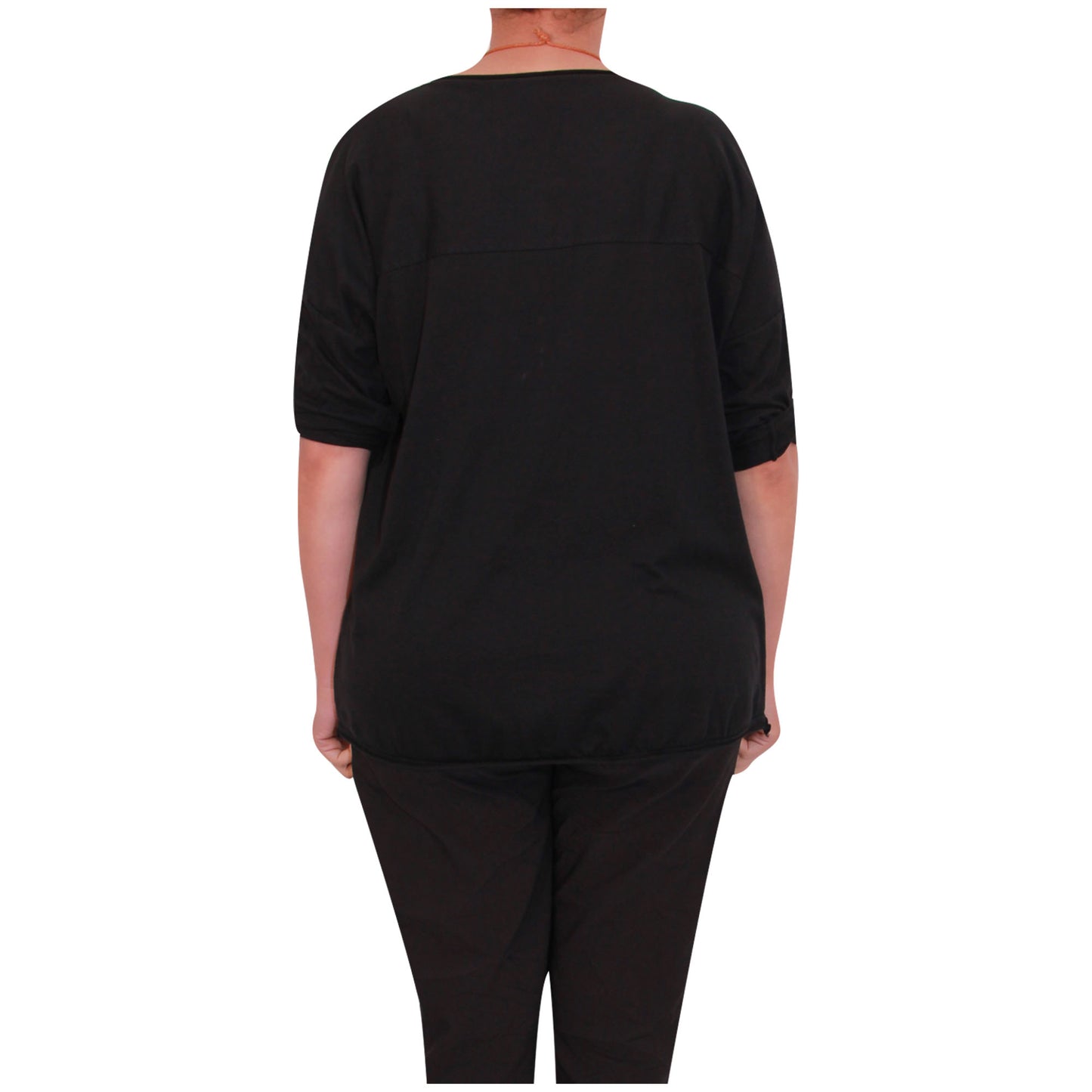 Chemise Crop Top Unie pour Femme, Fabriquée en Italie, avec un Tissu de Qualité Supérieure