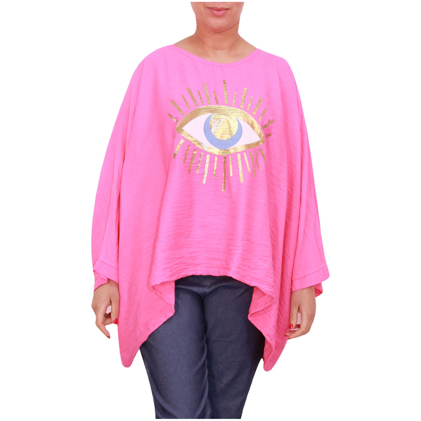 Mesdames fashion top femmes plus taille kimono eye top filles
