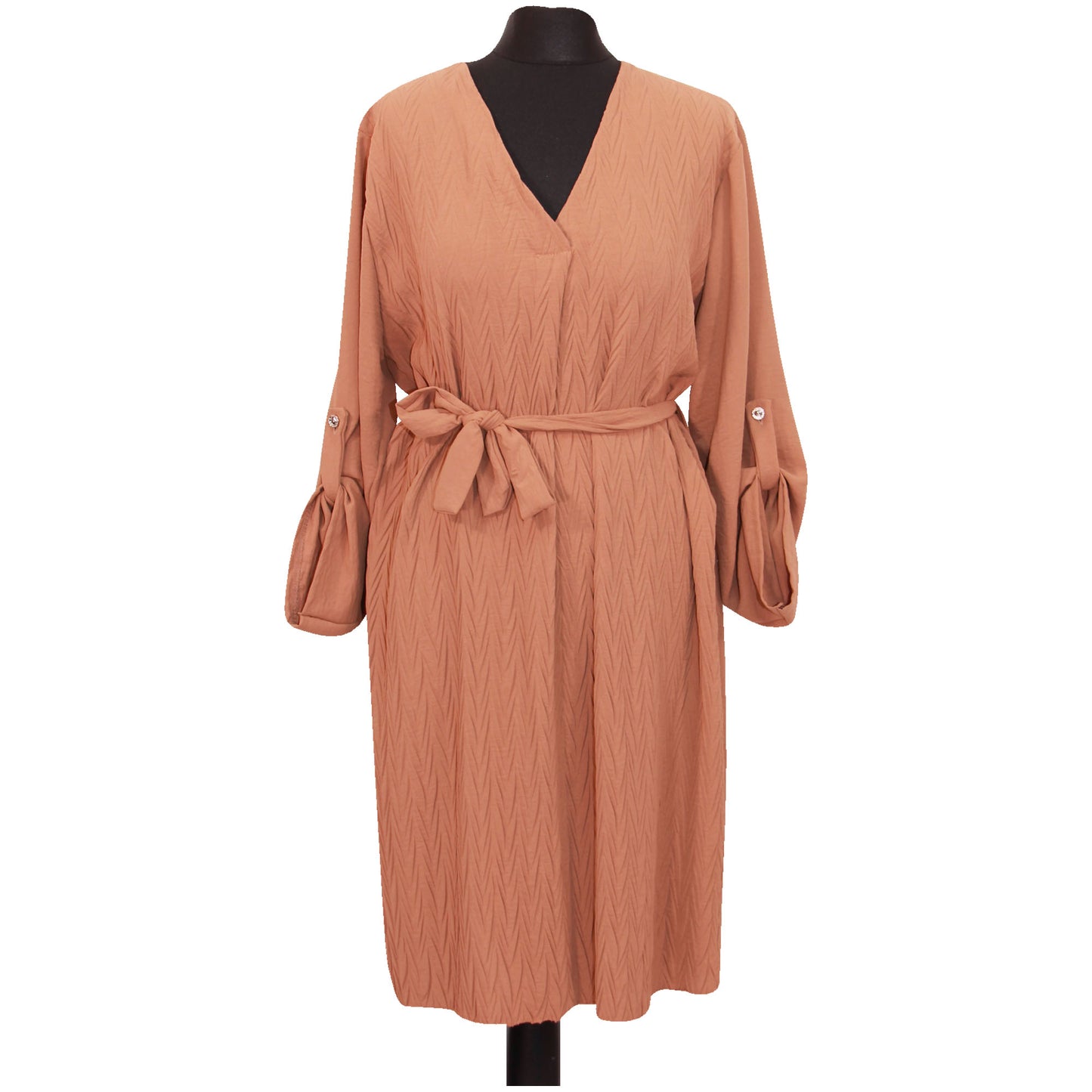 ROBE SWING NŒUD À NOUER POUR FEMME MI-LONGUEUR