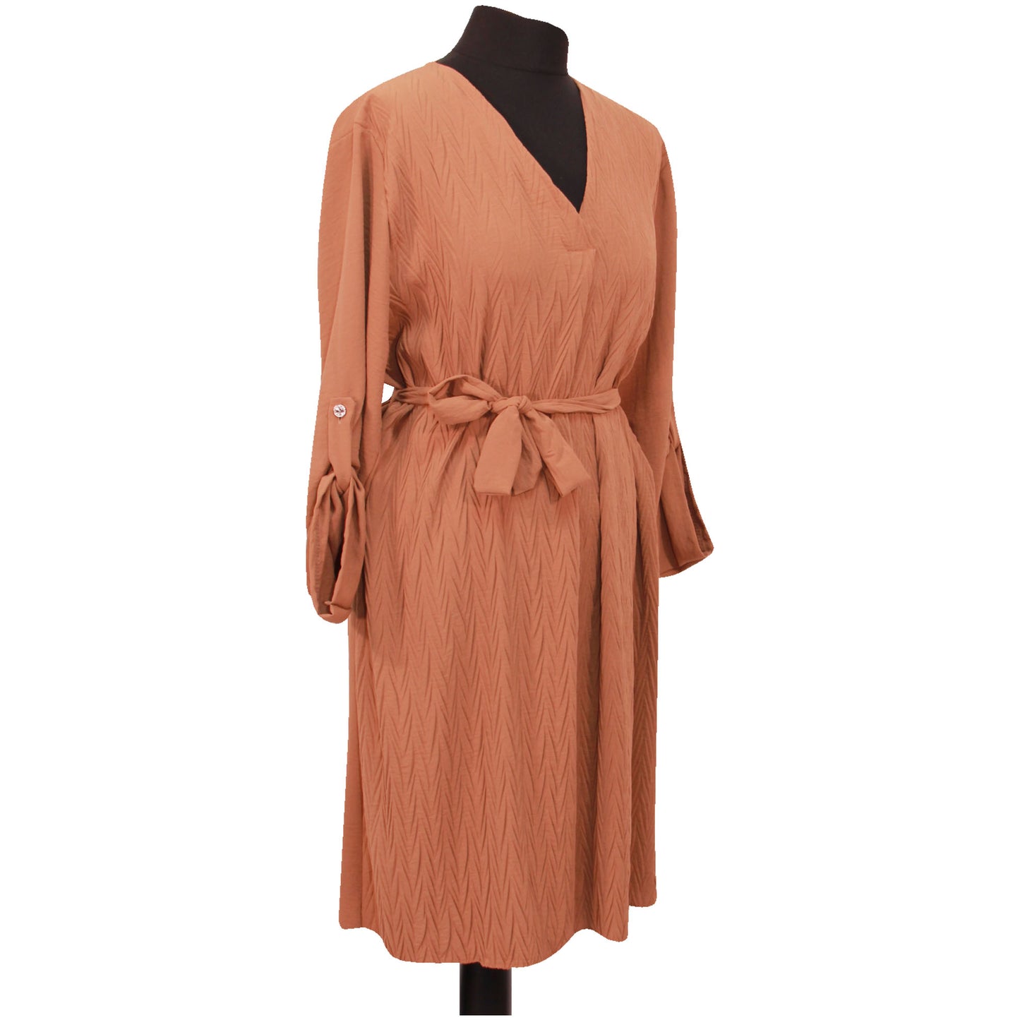 ROBE SWING NŒUD À NOUER POUR FEMME MI-LONGUEUR