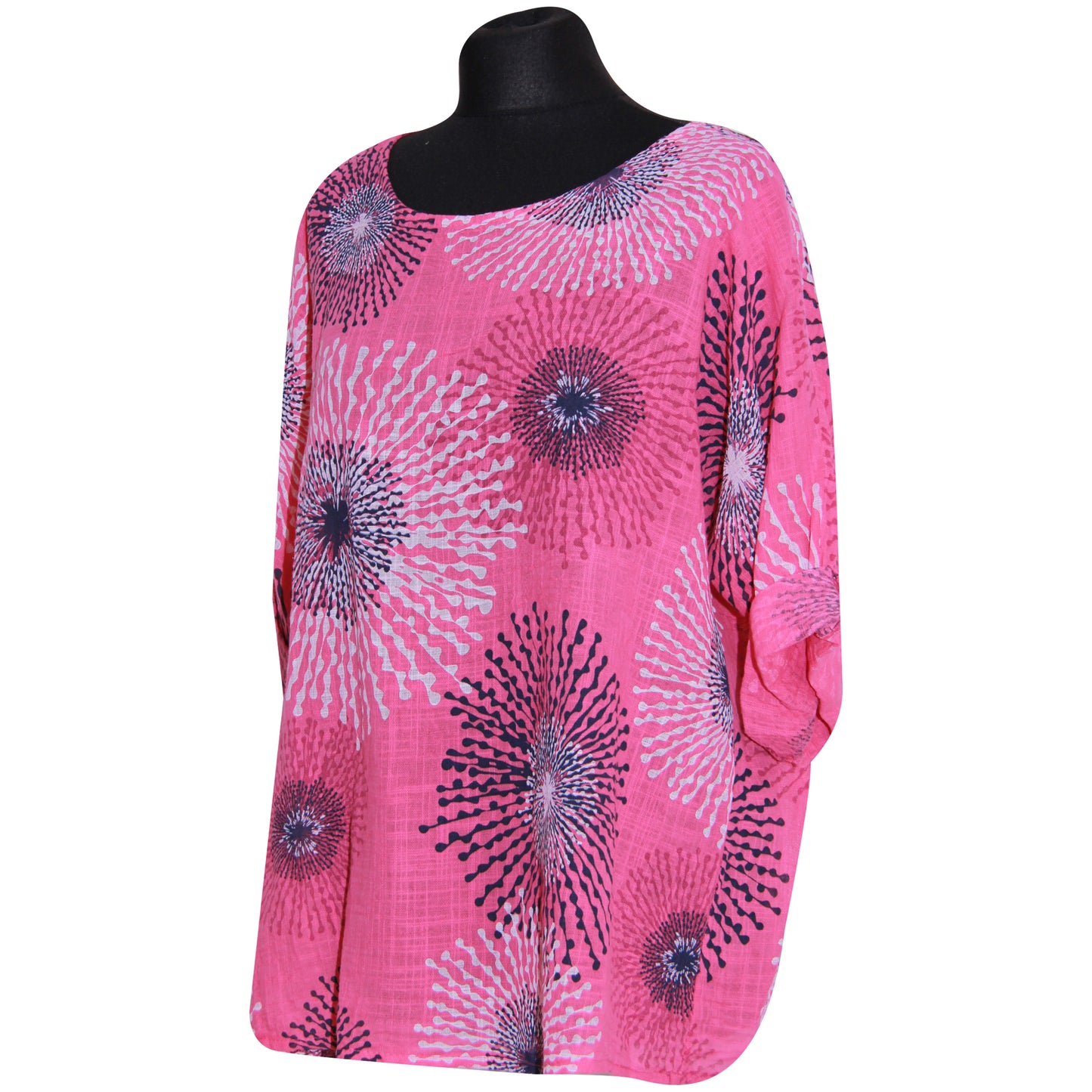 Gecropt topje met Italiaanse spetterprint - Trendy en opvallend