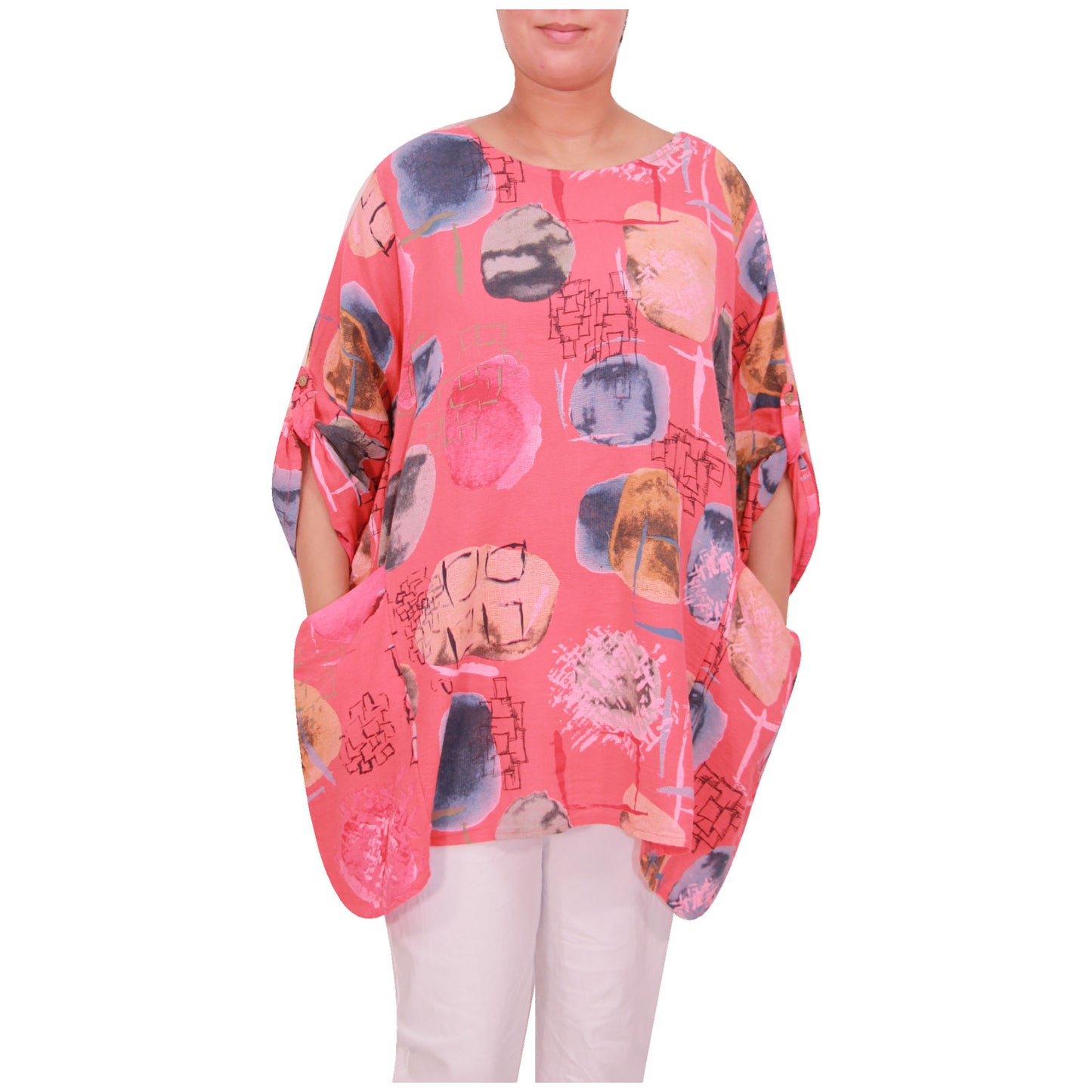 Italian Cotton Top, Apple Print, ladies tops,