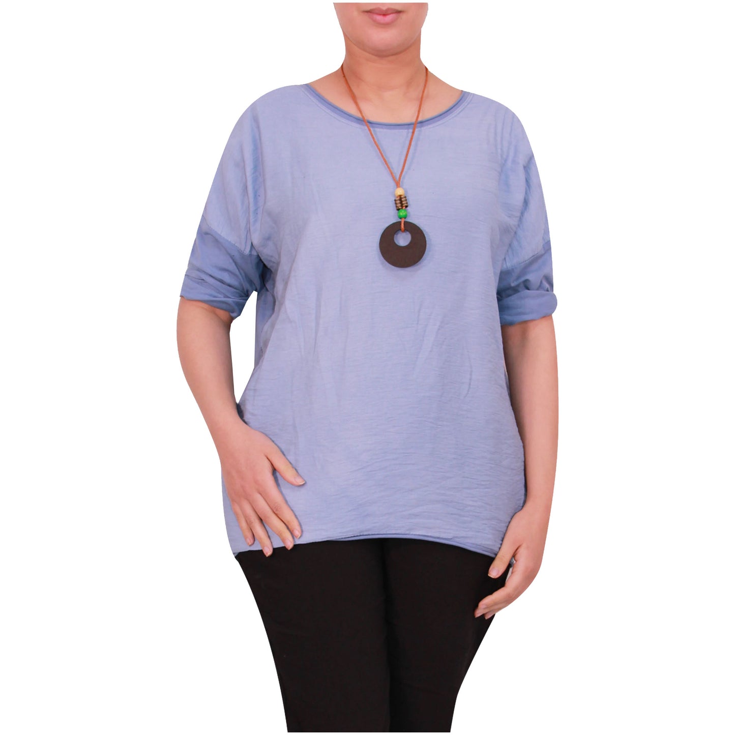 Chemise Crop Top Unie pour Femme, Fabriquée en Italie, avec un Tissu de Qualité Supérieure