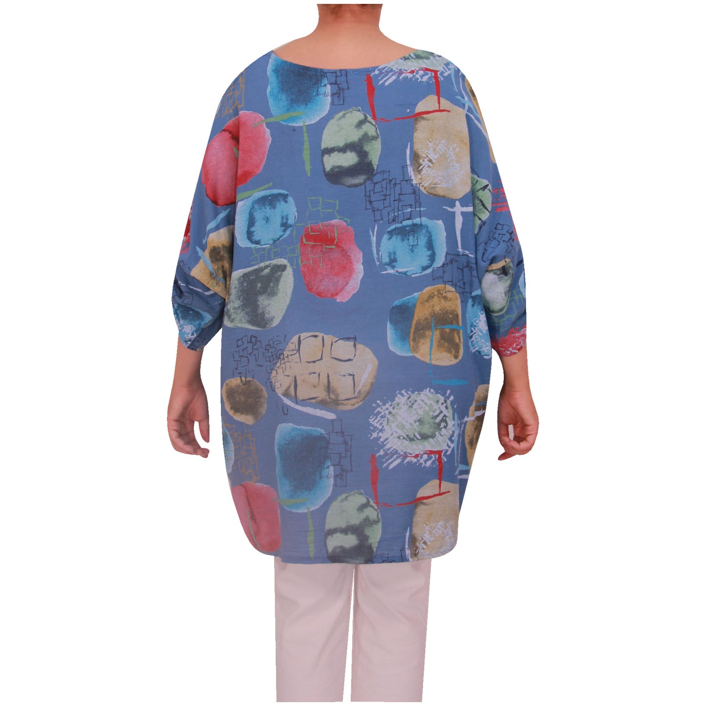 Italian Cotton Top, Apple Print, ladies tops,