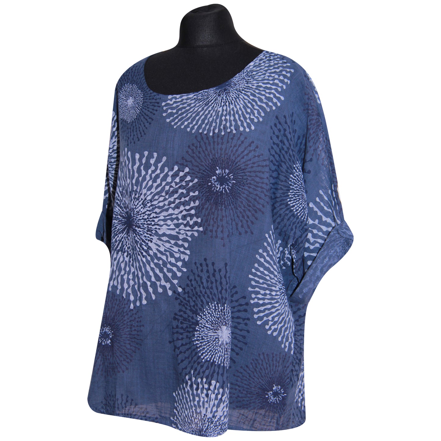 Gecropt topje met Italiaanse spetterprint - Trendy en opvallend