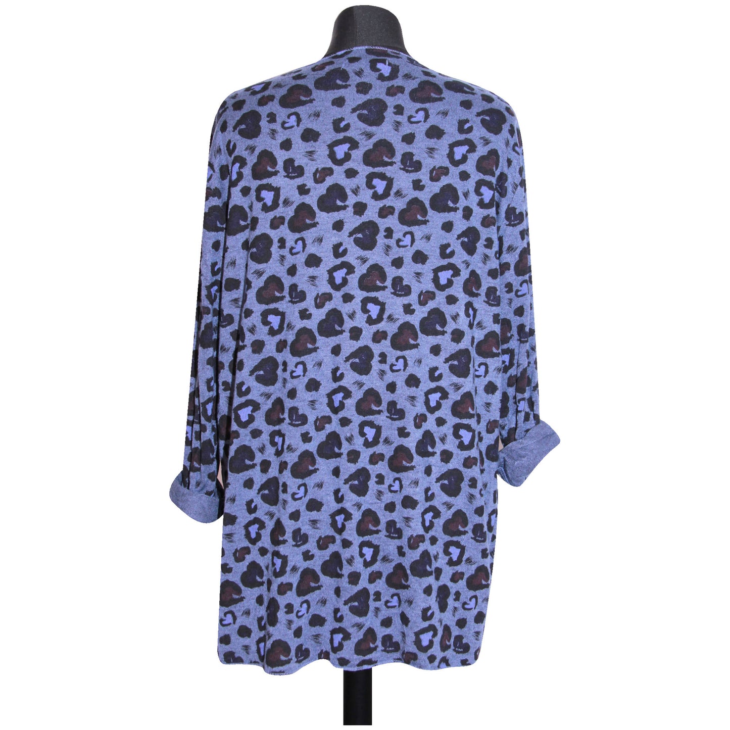 femmes italiennes hauts dames hiver imprimé animal longueur courte