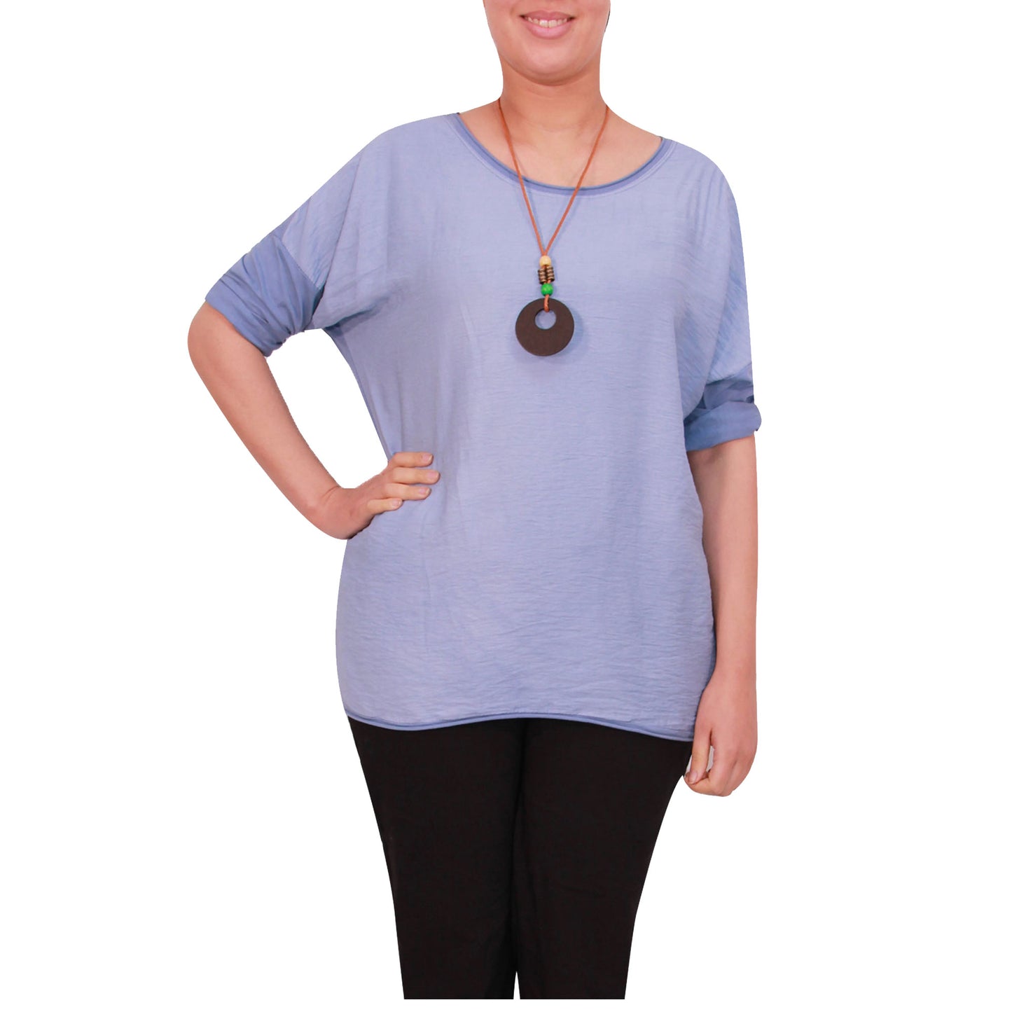 Chemise Crop Top Unie pour Femme, Fabriquée en Italie, avec un Tissu de Qualité Supérieure