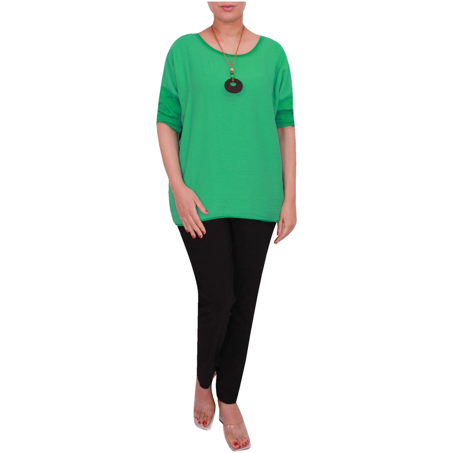 Chemise Crop Top Unie pour Femme, Fabriquée en Italie, avec un Tissu de Qualité Supérieure