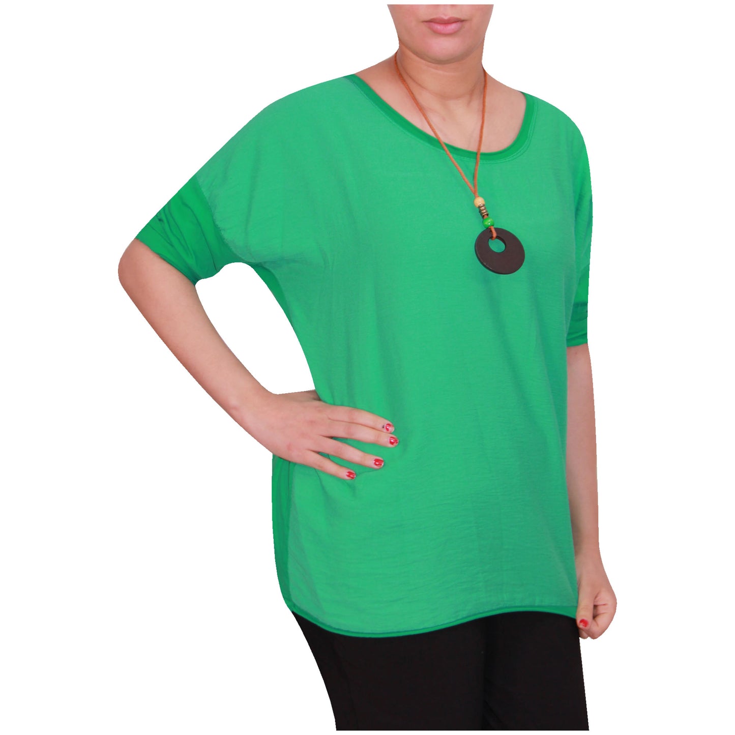 Chemise Crop Top Unie pour Femme, Fabriquée en Italie, avec un Tissu de Qualité Supérieure