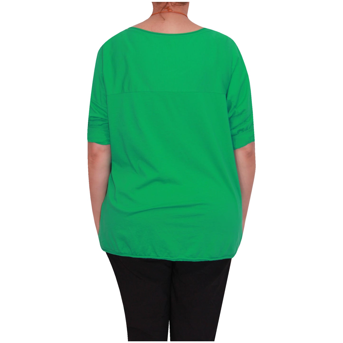 Chemise Crop Top Unie pour Femme, Fabriquée en Italie, avec un Tissu de Qualité Supérieure