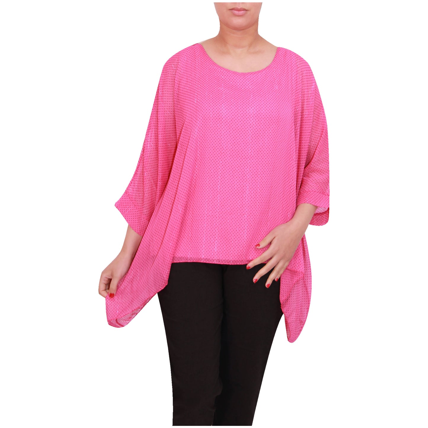 Haut femme kimono chemisier en mousseline de soie