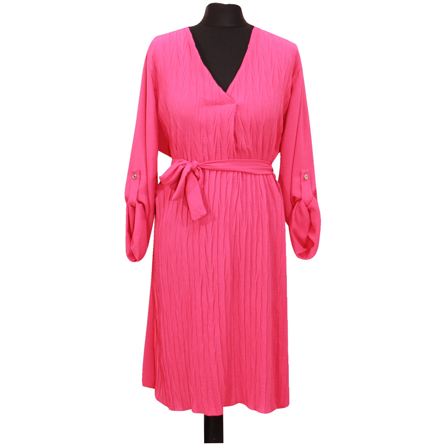 ROBE SWING NŒUD À NOUER POUR FEMME MI-LONGUEUR