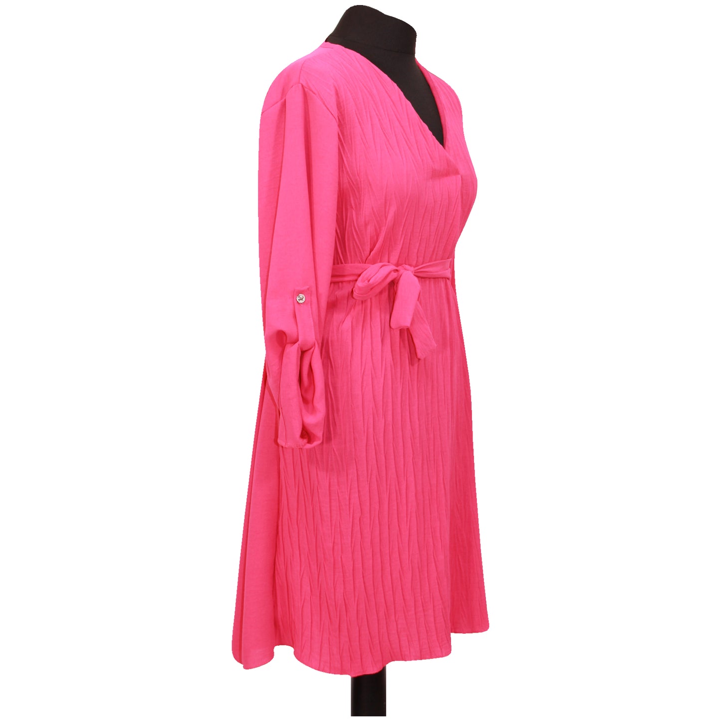 ROBE SWING NŒUD À NOUER POUR FEMME MI-LONGUEUR