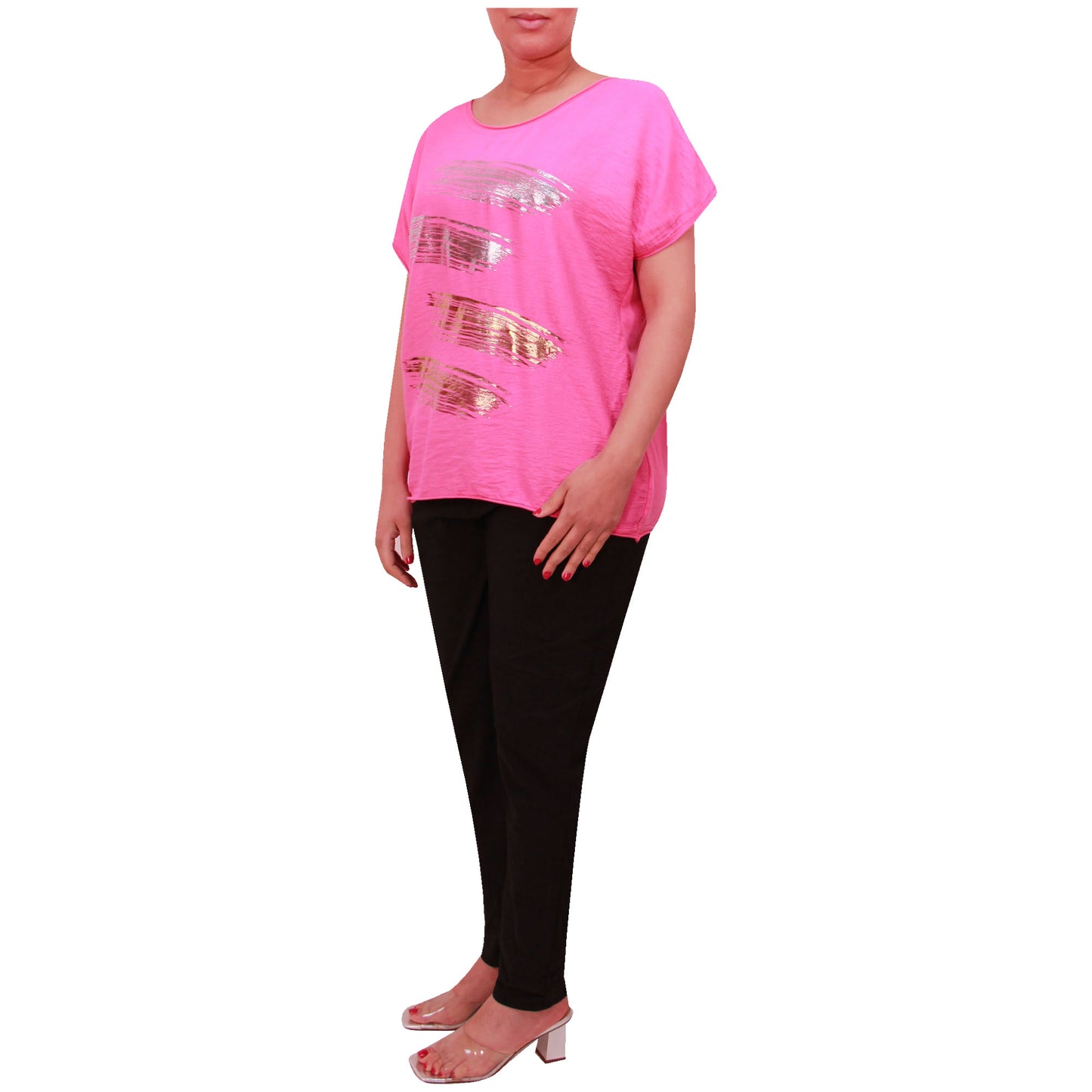 Haut à manches courtes pour femmes, t-shirt imprimé feuille italienne pour femmes, été