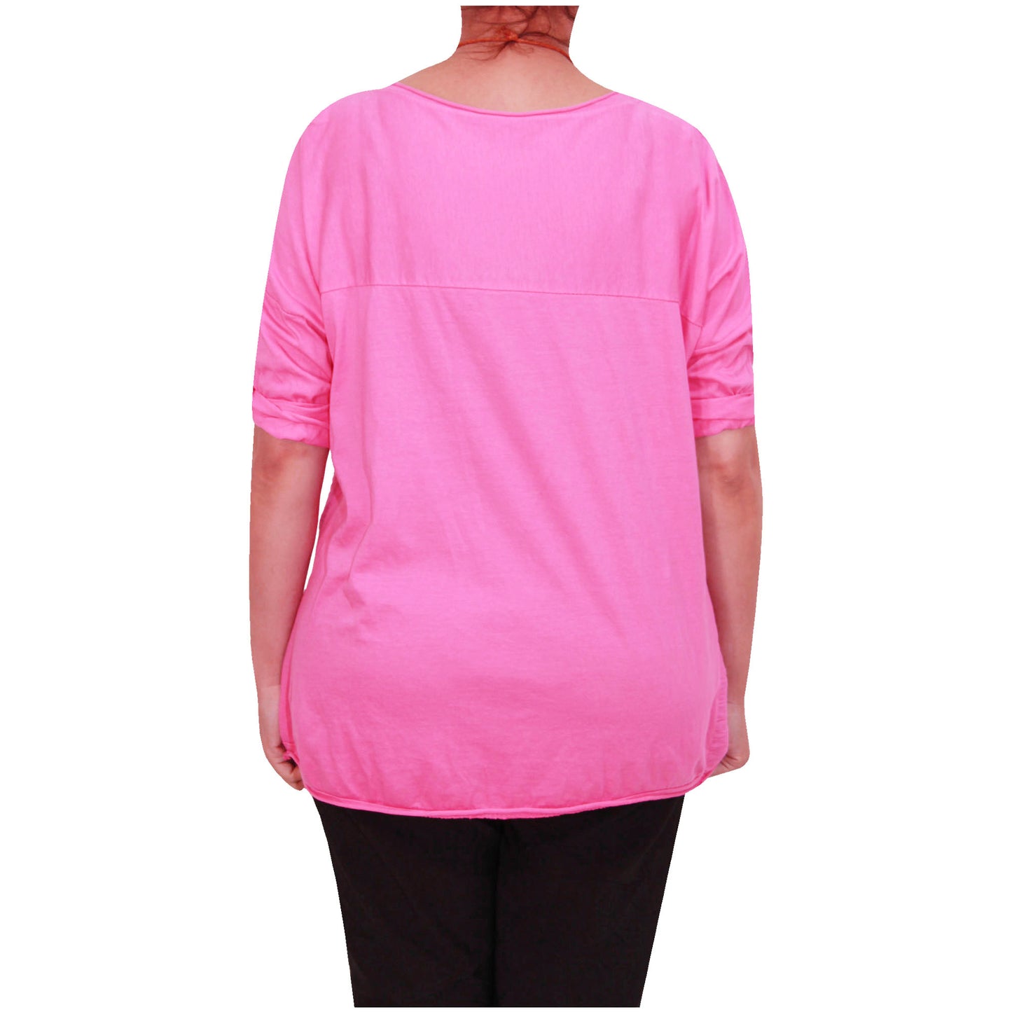Chemise Crop Top Unie pour Femme, Fabriquée en Italie, avec un Tissu de Qualité Supérieure