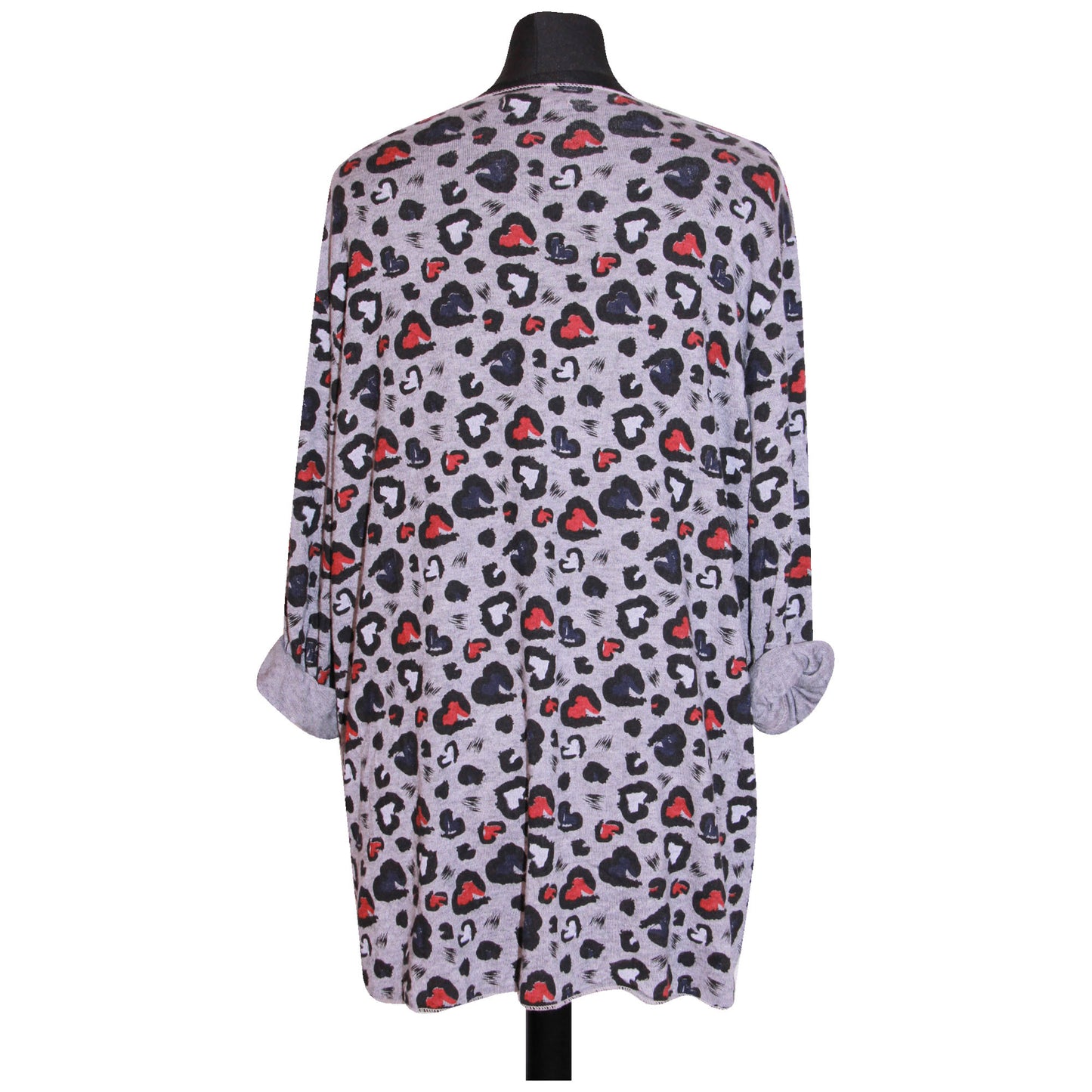 femmes italiennes hauts dames hiver imprimé animal longueur courte