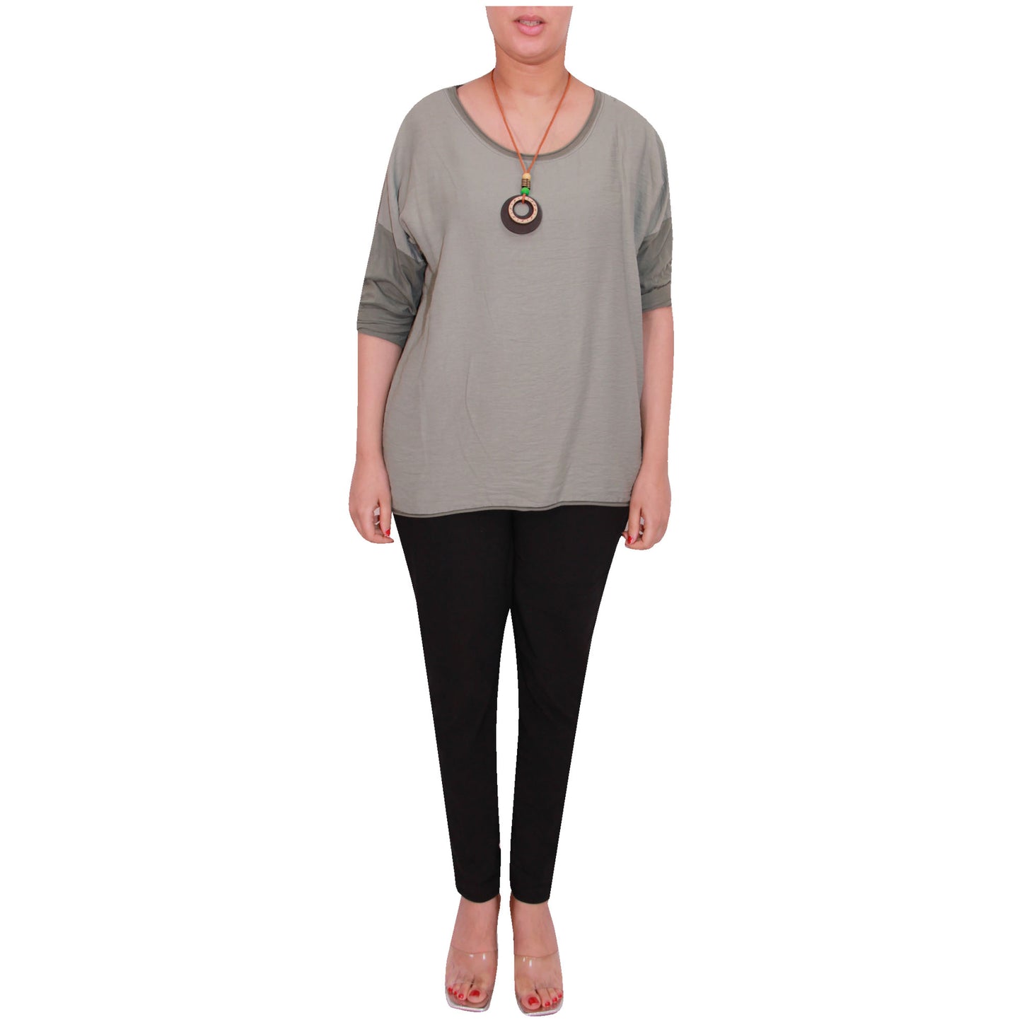 Chemise Crop Top Unie pour Femme, Fabriquée en Italie, avec un Tissu de Qualité Supérieure