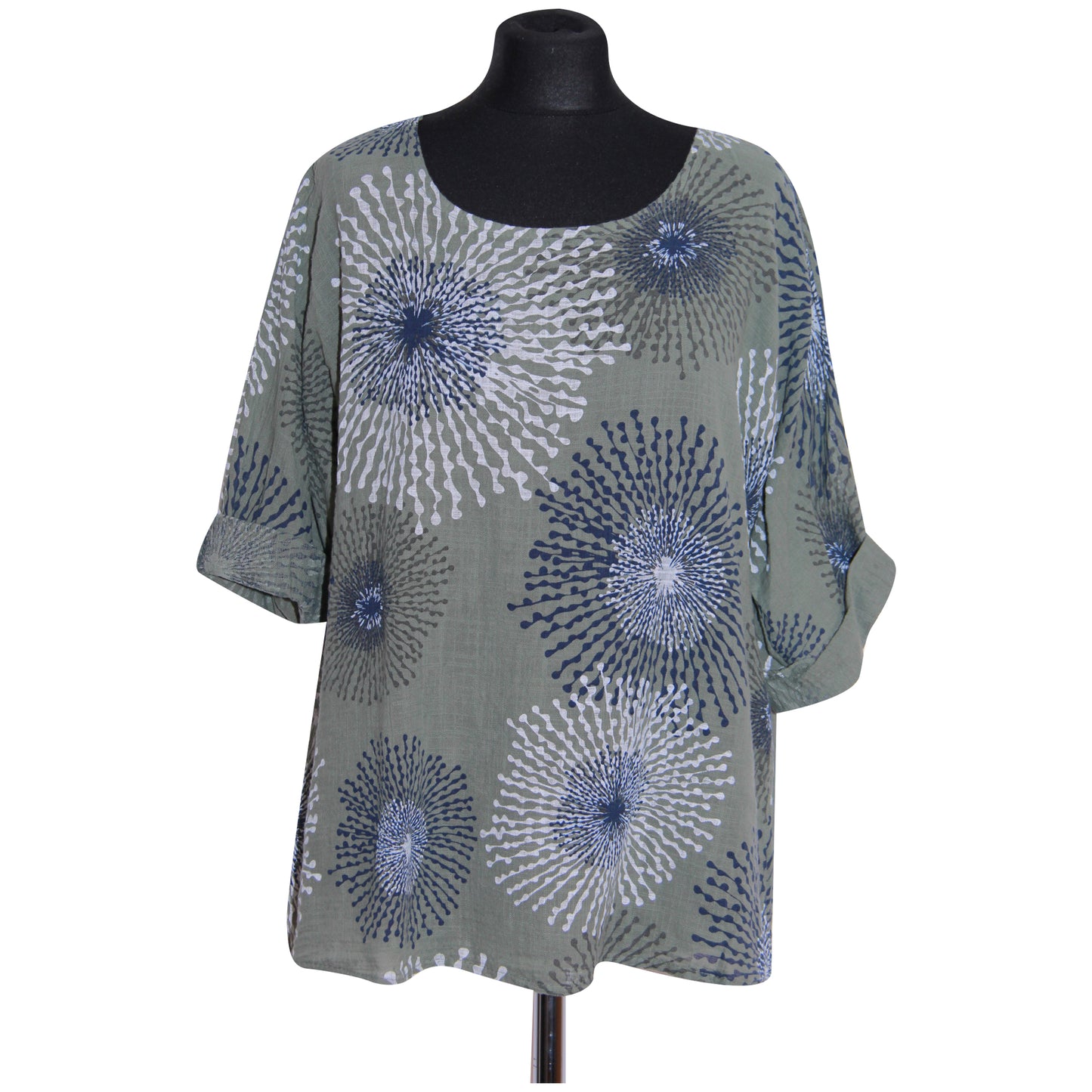 Gecropt topje met Italiaanse spetterprint - Trendy en opvallend