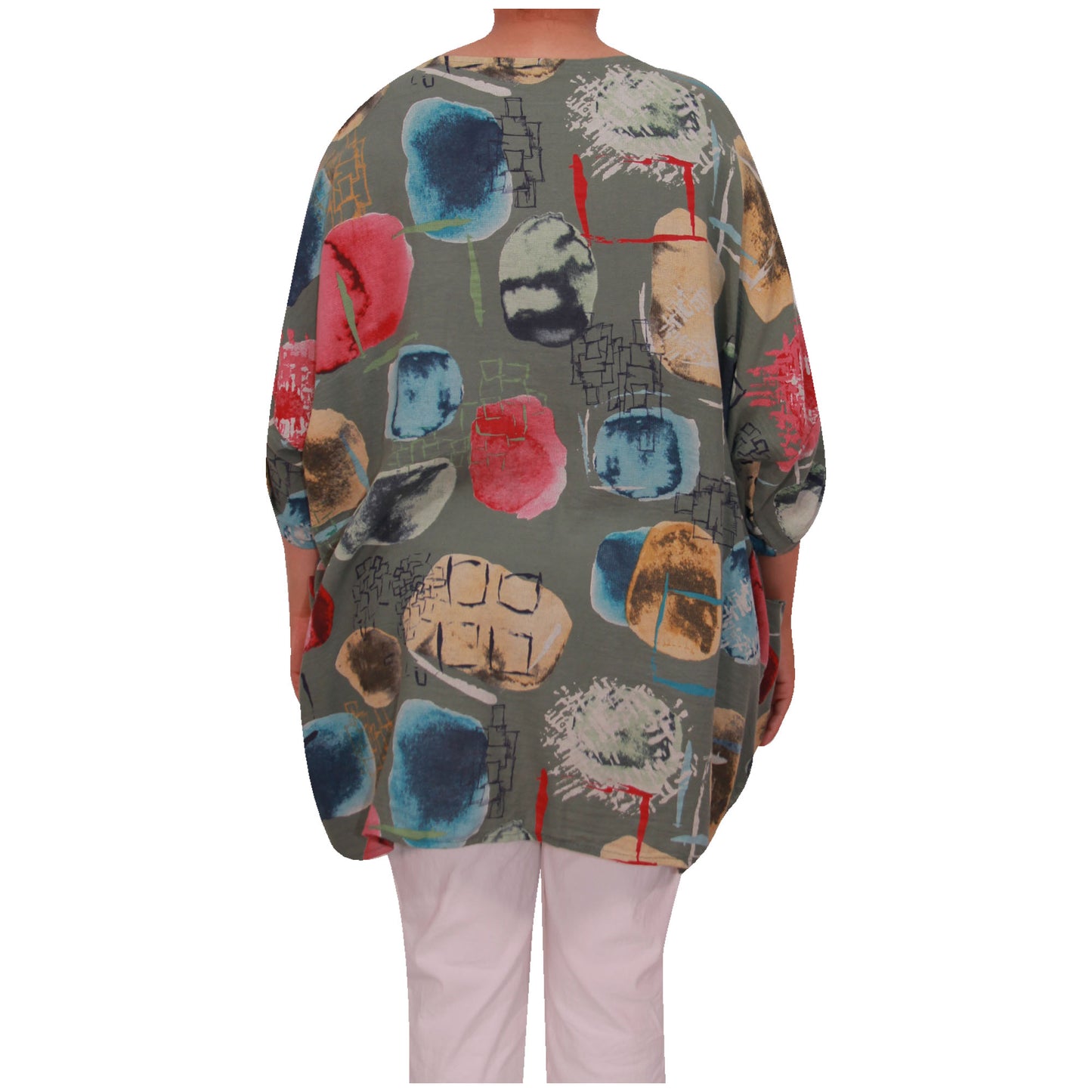Italian Cotton Top, Apple Print, ladies tops,