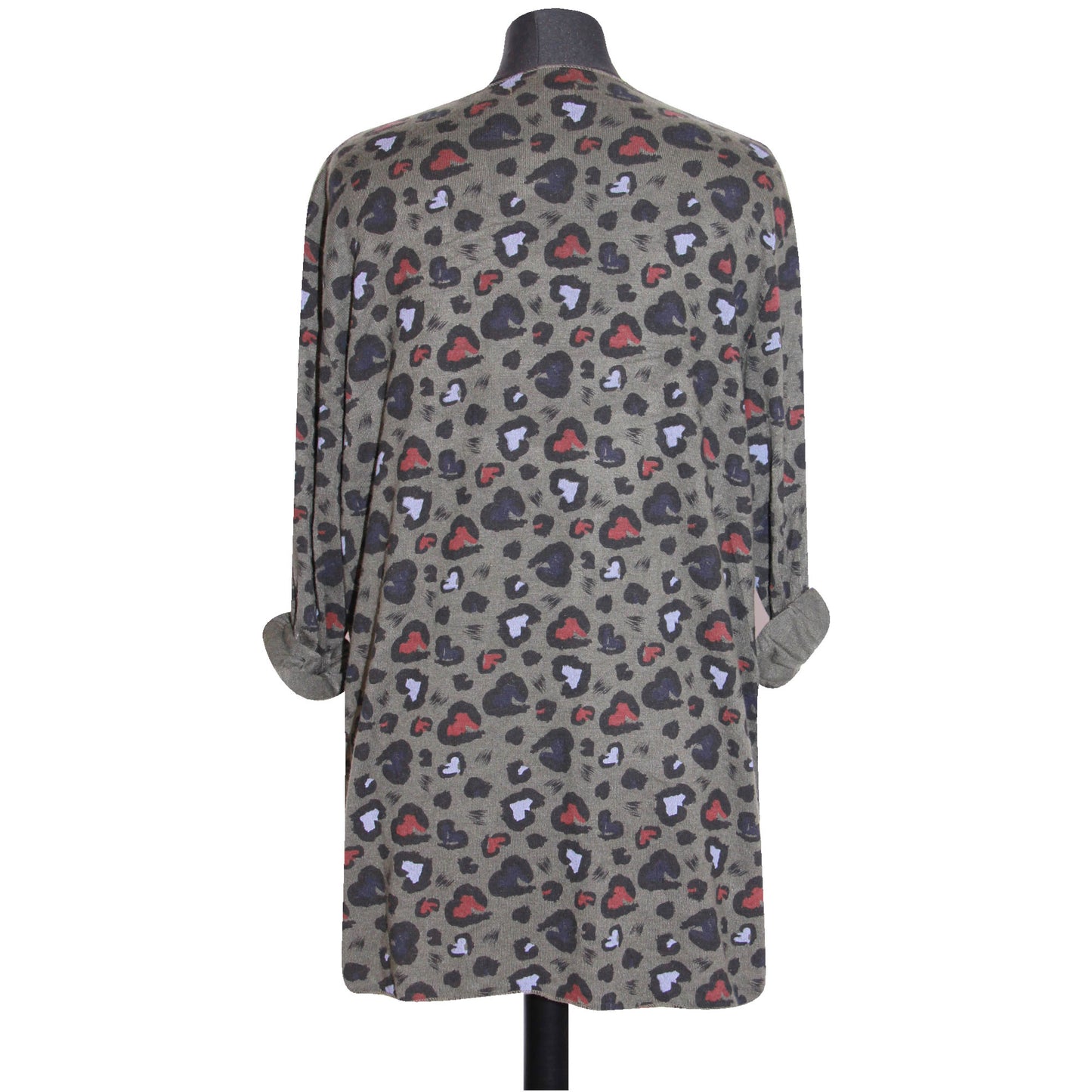 femmes italiennes hauts dames hiver imprimé animal longueur courte