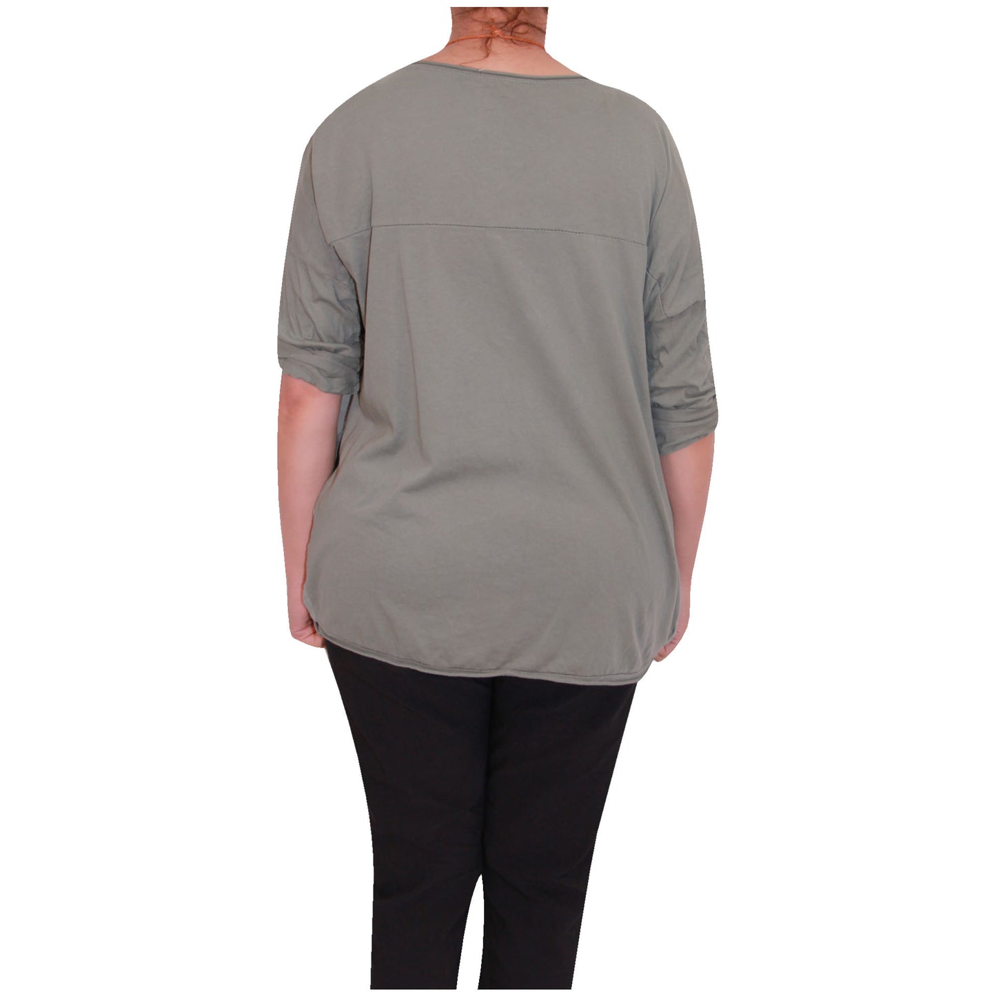 Chemise Crop Top Unie pour Femme, Fabriquée en Italie, avec un Tissu de Qualité Supérieure