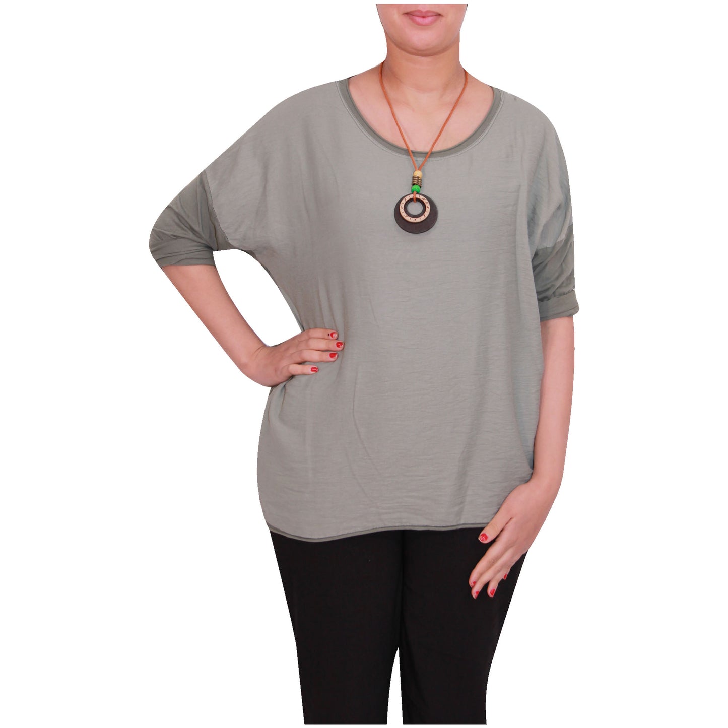 Chemise Crop Top Unie pour Femme, Fabriquée en Italie, avec un Tissu de Qualité Supérieure
