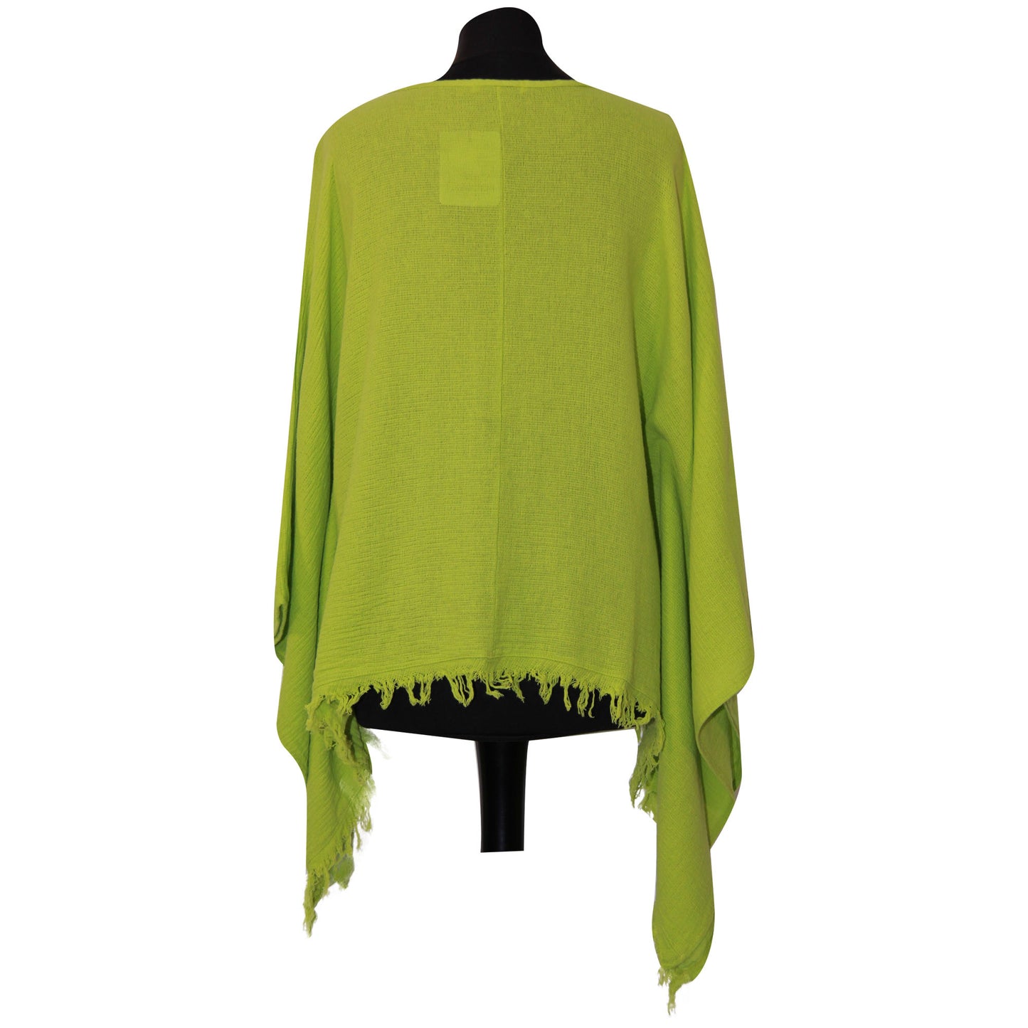 Eigenzinnige dames Italiaanse kimono dames ponchotop in linnen katoen - Lagenlook Raw