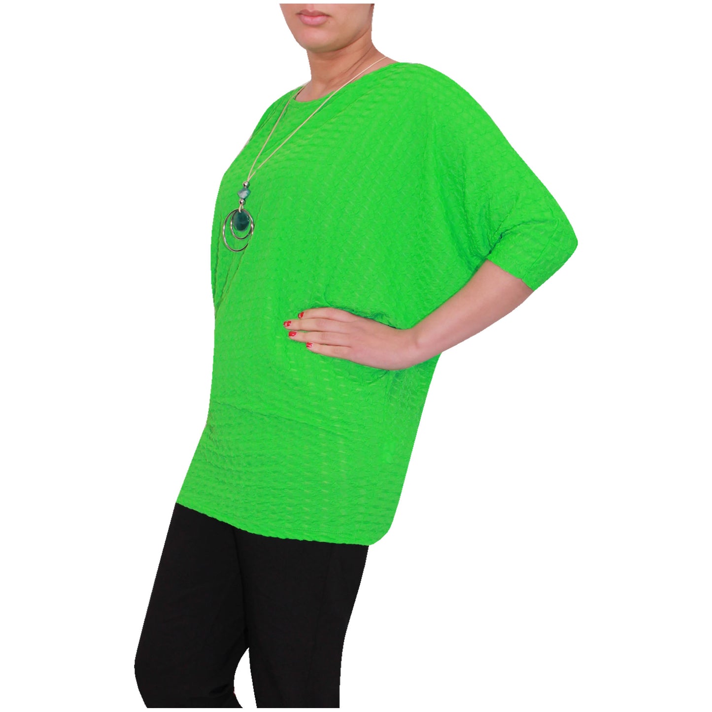 Haut de pêche Batwing pour femme avec imprimé peau