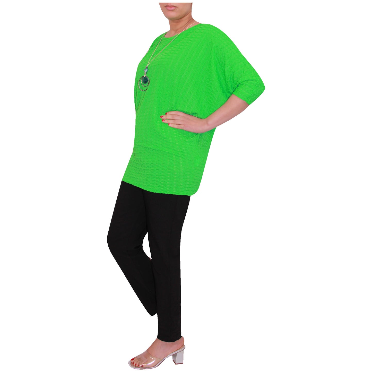 Haut de pêche Batwing pour femme avec imprimé peau