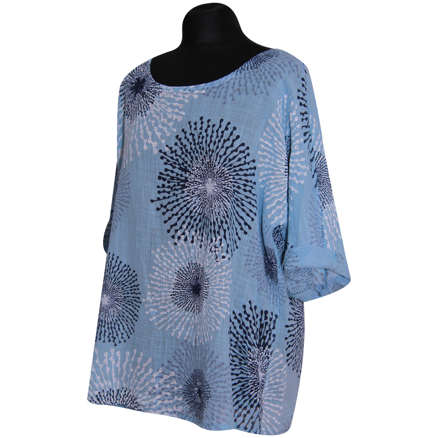 Gecropt topje met Italiaanse spetterprint - Trendy en opvallend