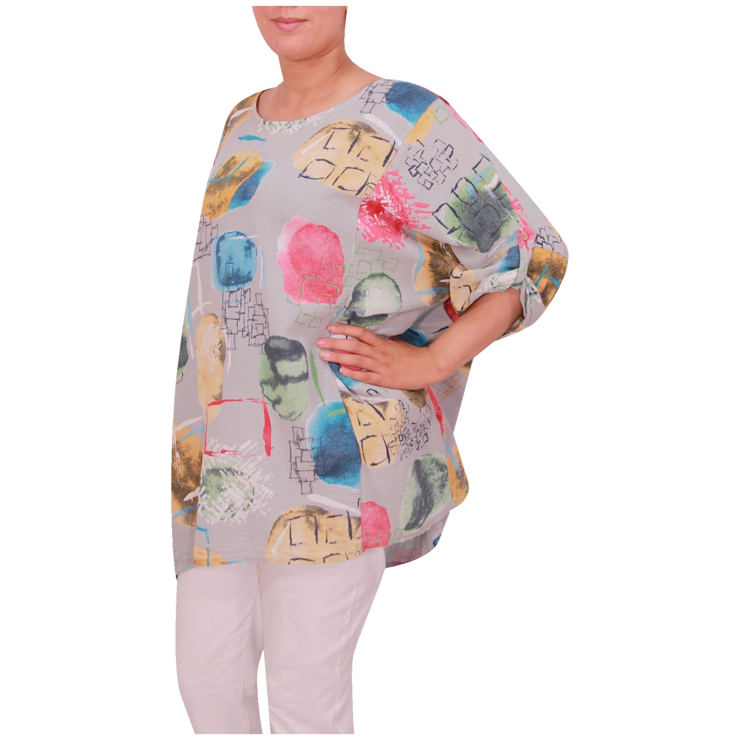 Italian Cotton Top, Apple Print, ladies tops,