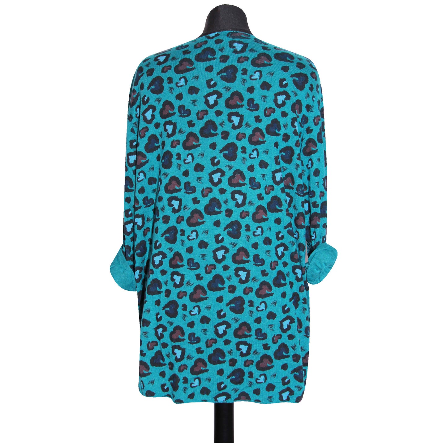 femmes italiennes hauts dames hiver imprimé animal longueur courte