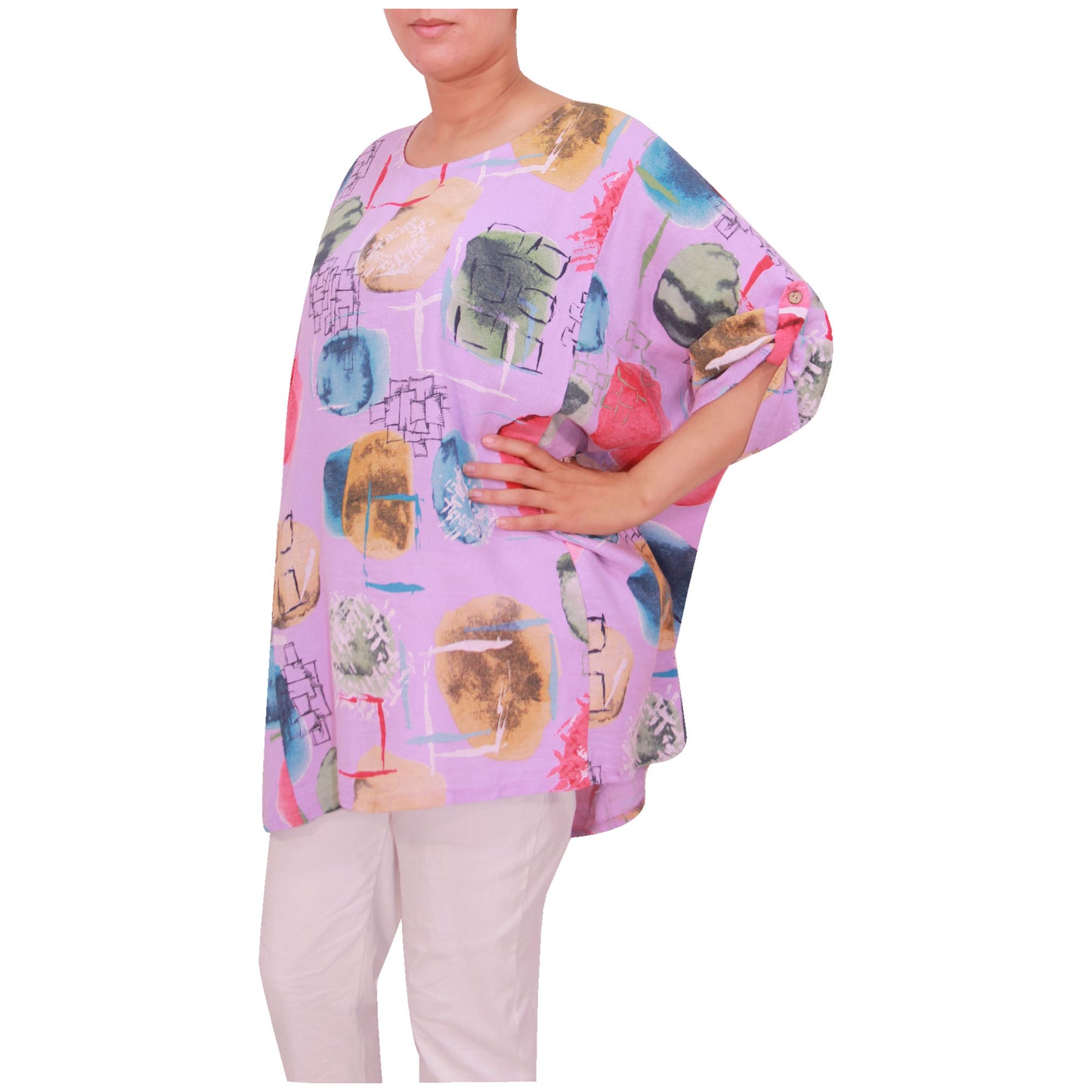 Italian Cotton Top, Apple Print, ladies tops,