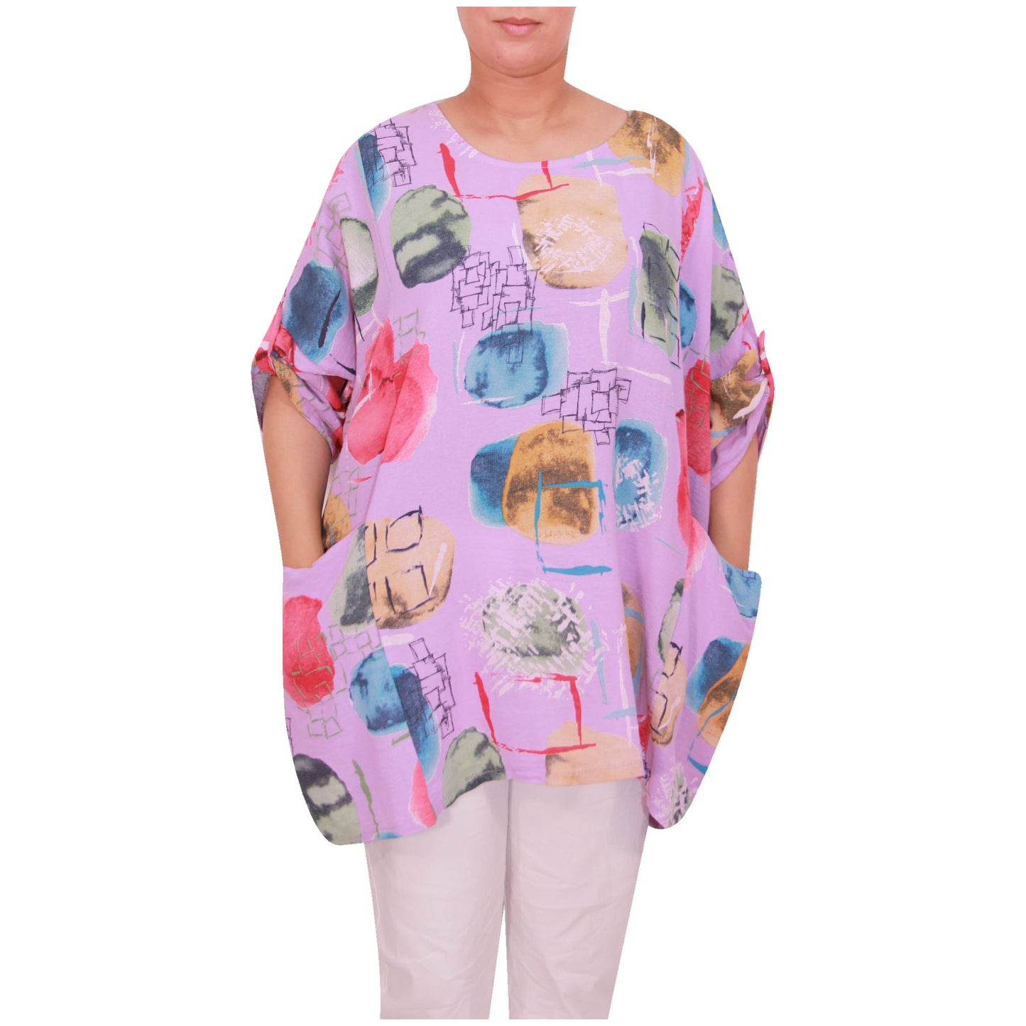 Italian Cotton Top, Apple Print, ladies tops,