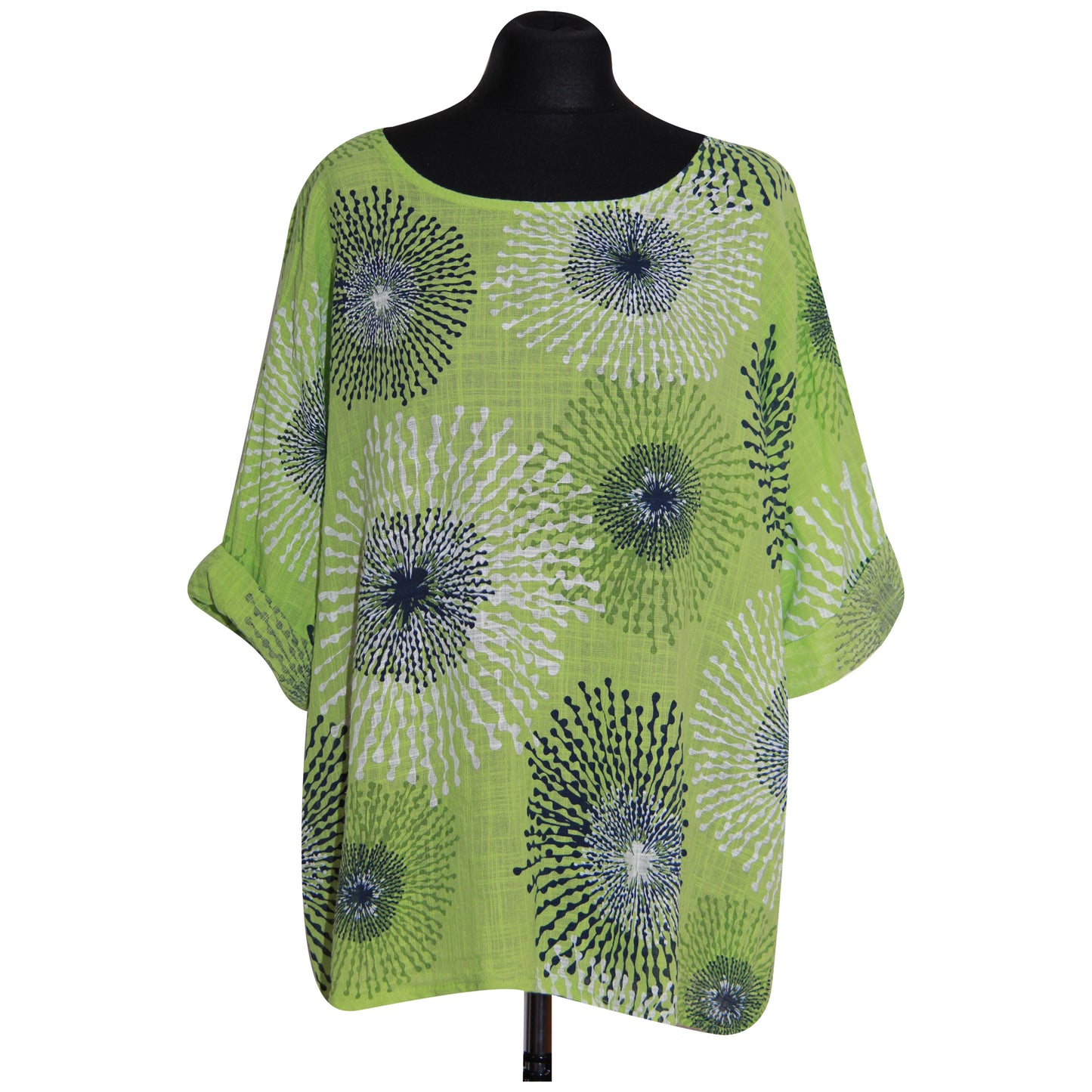 Gecropt topje met Italiaanse spetterprint - Trendy en opvallend