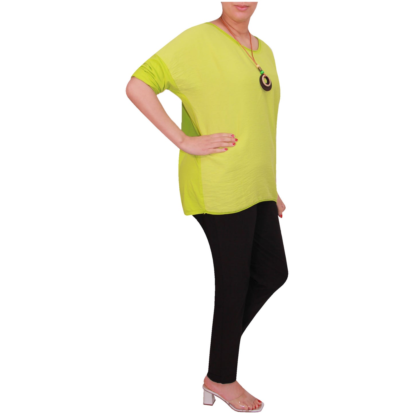 Chemise Crop Top Unie pour Femme, Fabriquée en Italie, avec un Tissu de Qualité Supérieure