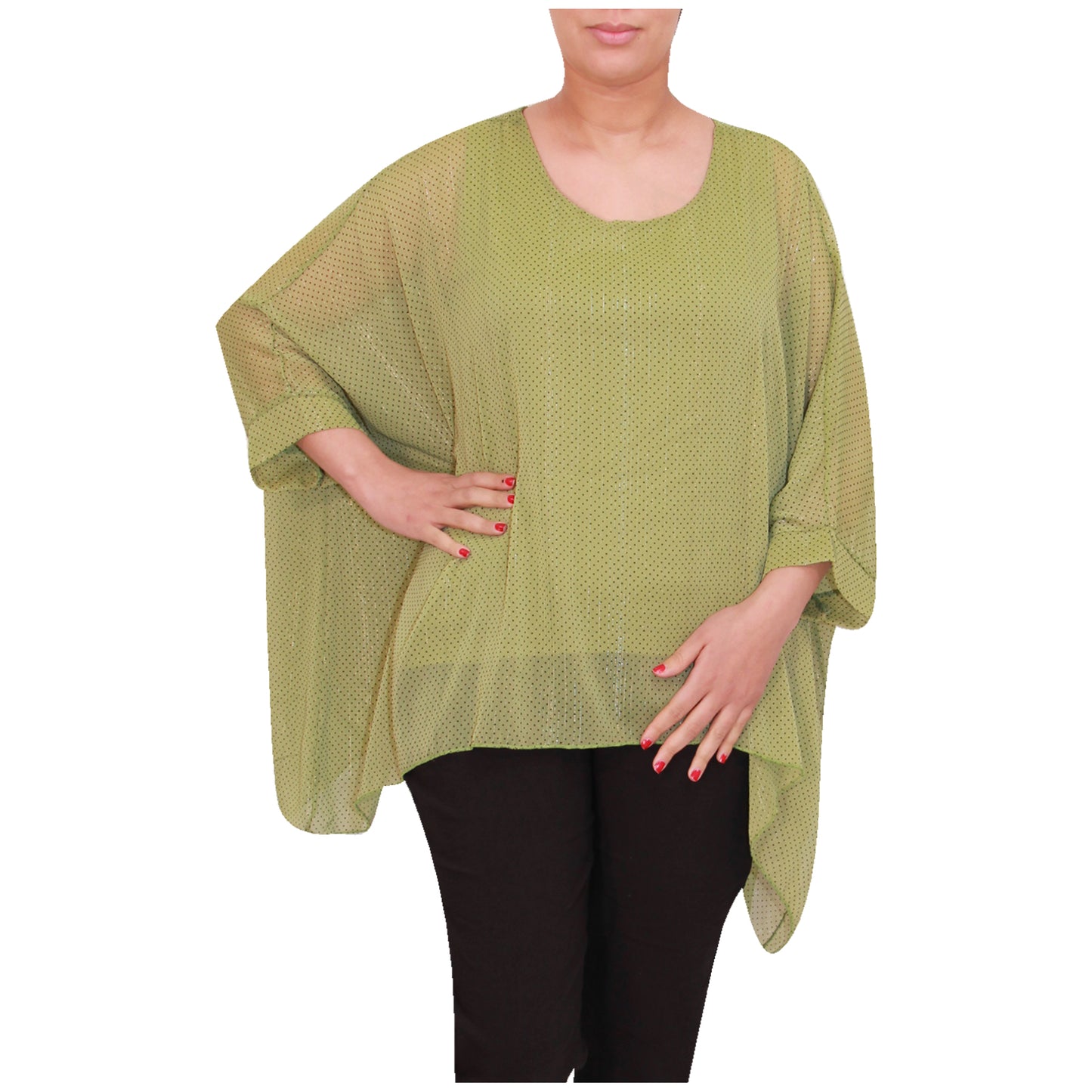 Haut femme kimono chemisier en mousseline de soie