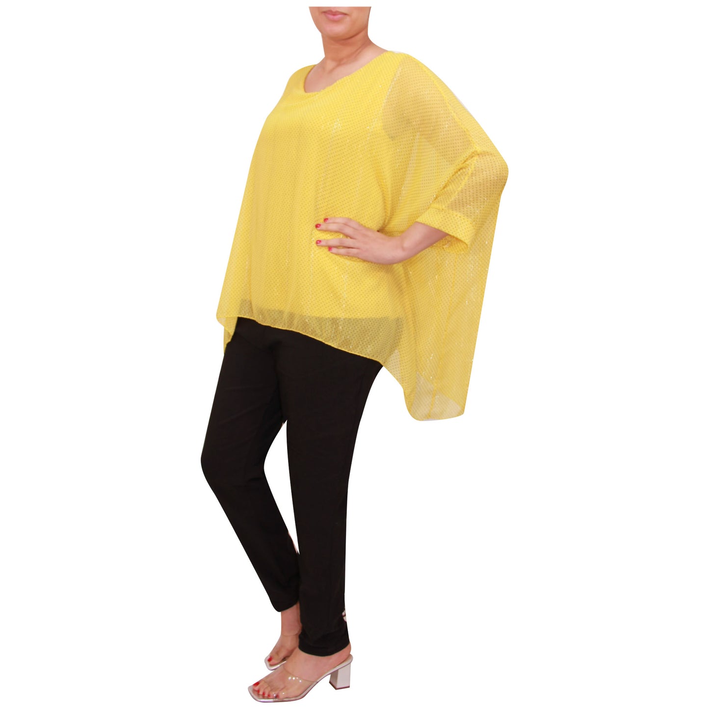 Haut femme kimono chemisier en mousseline de soie