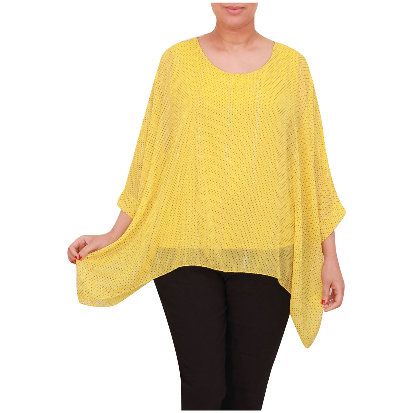 Haut femme kimono chemisier en mousseline de soie