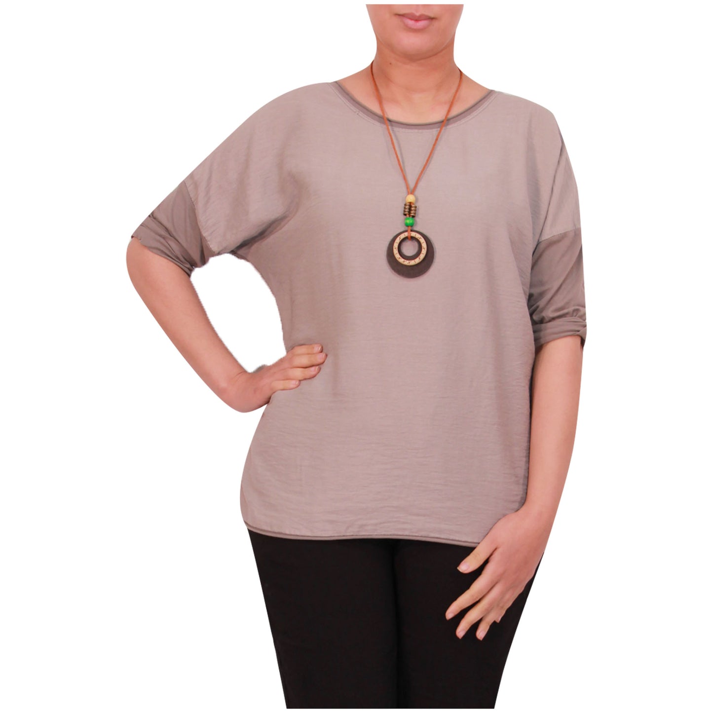 Chemise Crop Top Unie pour Femme, Fabriquée en Italie, avec un Tissu de Qualité Supérieure