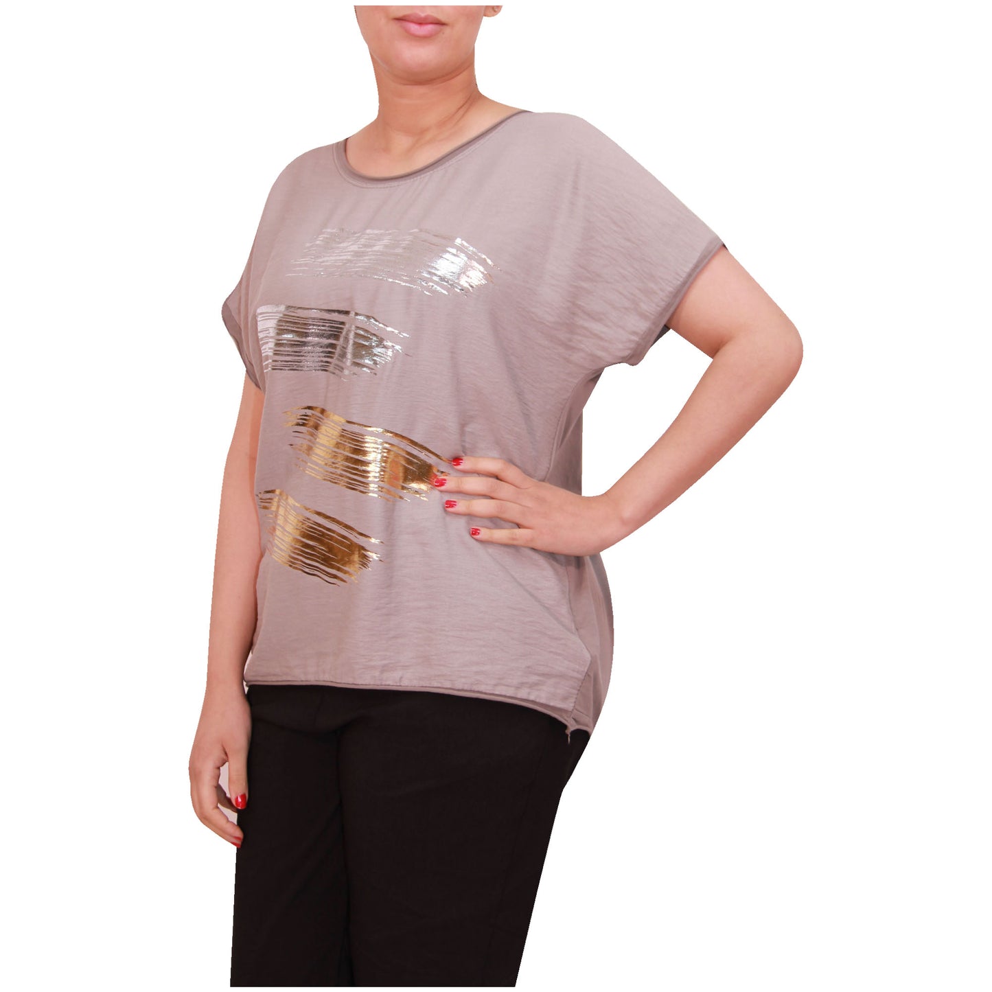 Haut à manches courtes pour femmes, t-shirt imprimé feuille italienne pour femmes, été