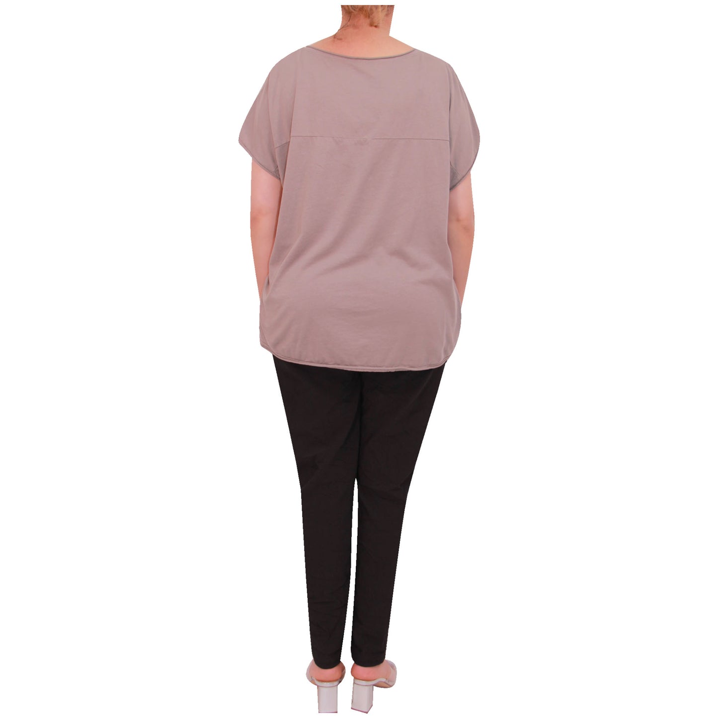 Haut à manches courtes pour femmes, t-shirt imprimé feuille italienne pour femmes, été